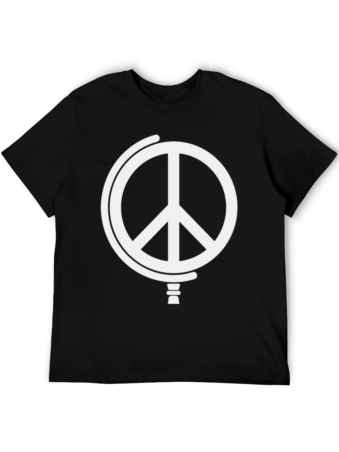Peace Globe Graphic T-Shirt - Black