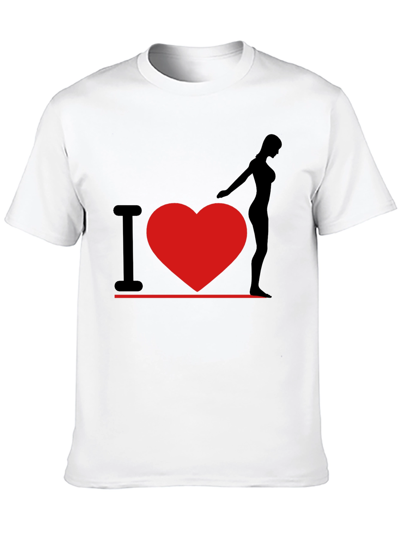 I Heart Woman T-Shirt - Black Graphic Tee
