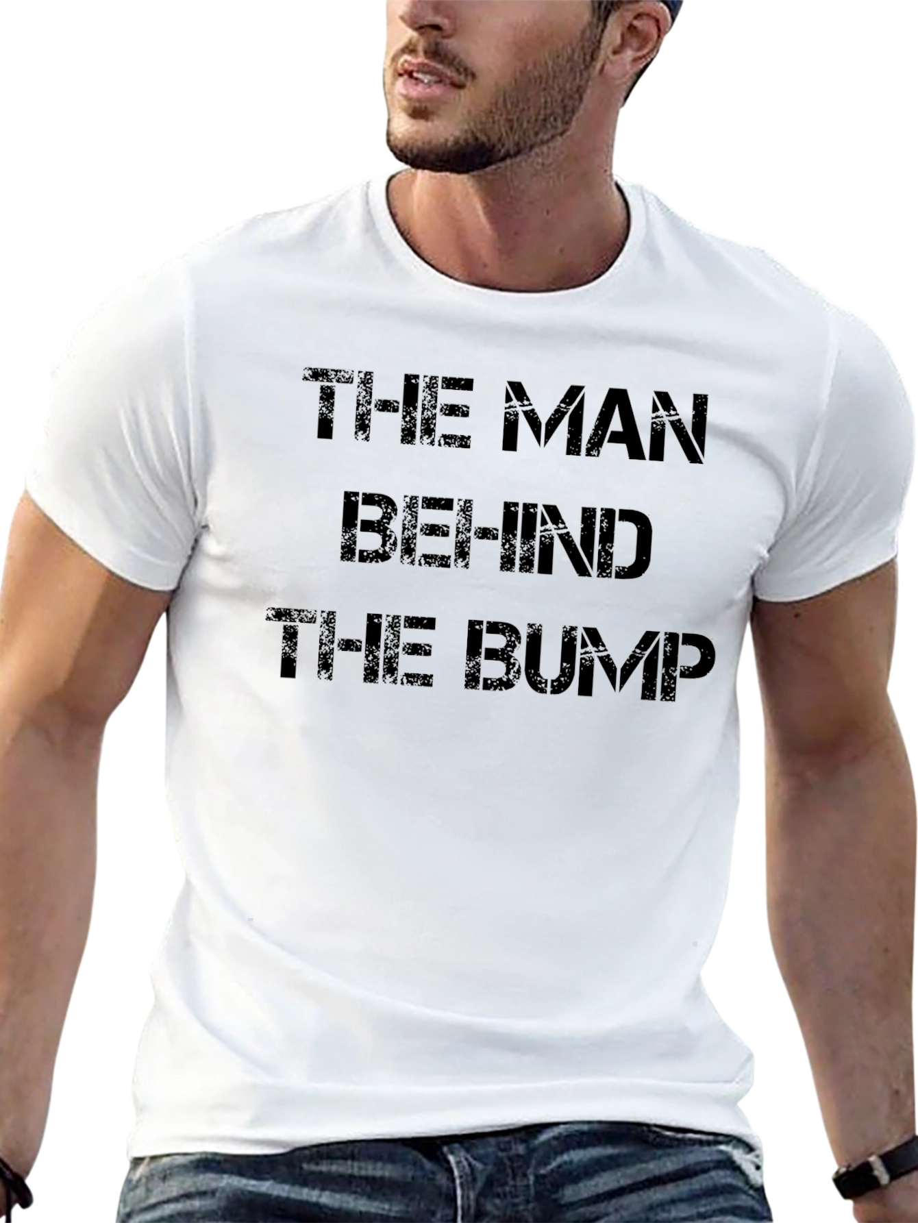 The Man Behind The Bump T-Shirt - Black
