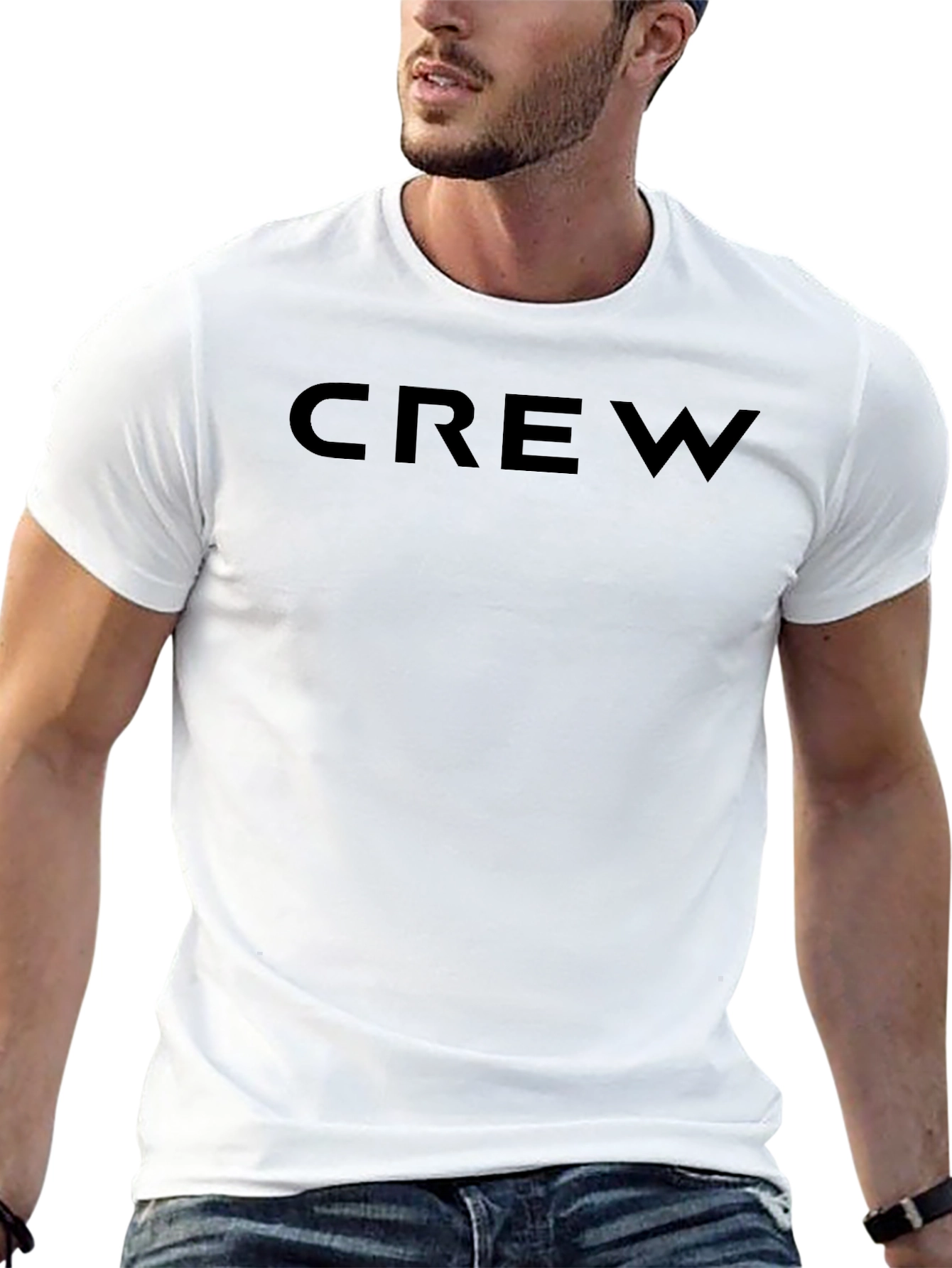 Crew Neck Black T-Shirt