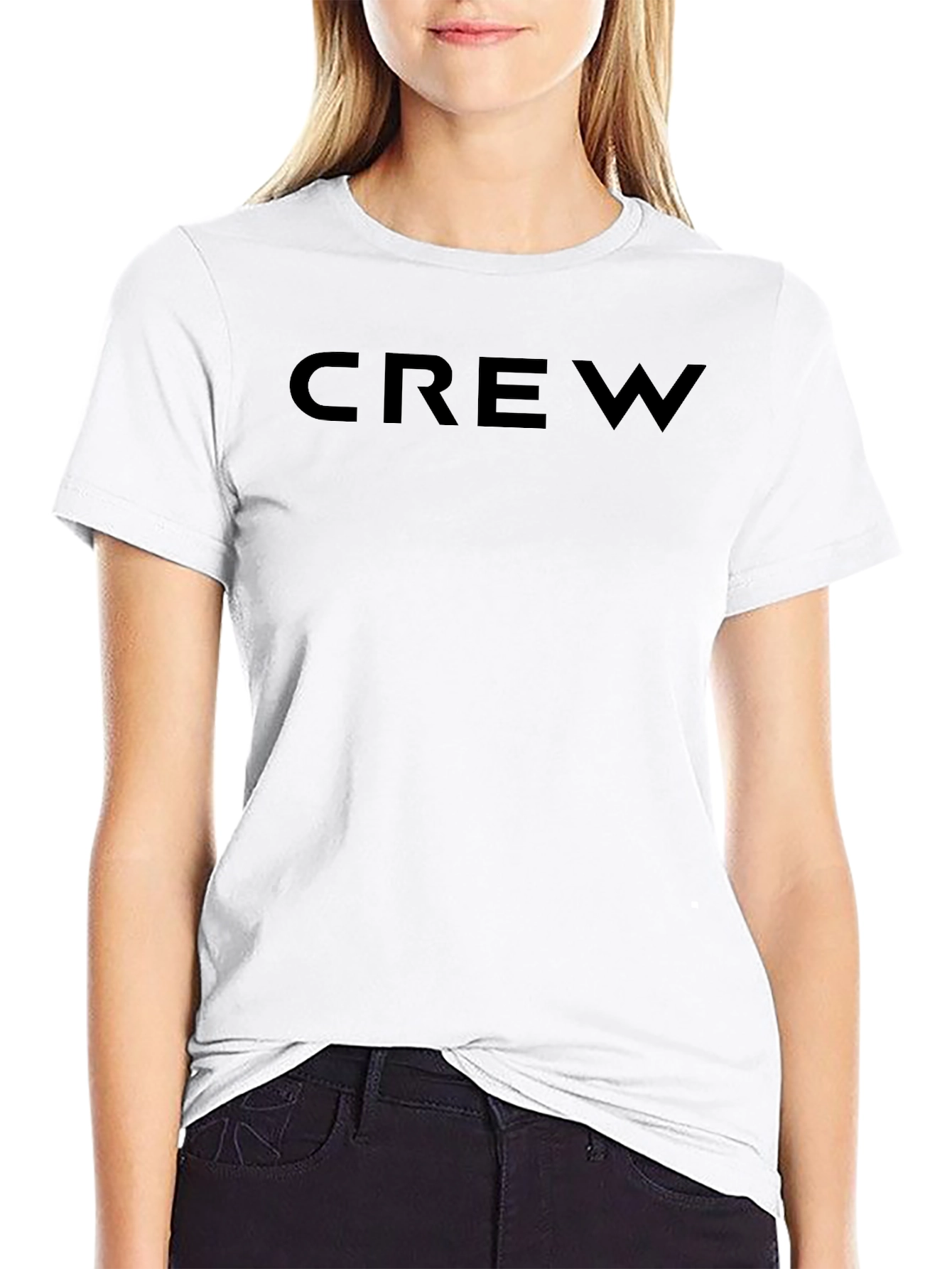Crew Neck Black T-Shirt