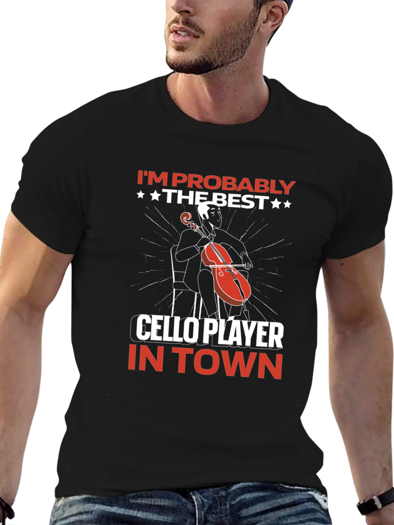 Best Cello Player T-Shirt: Music Lover Gift