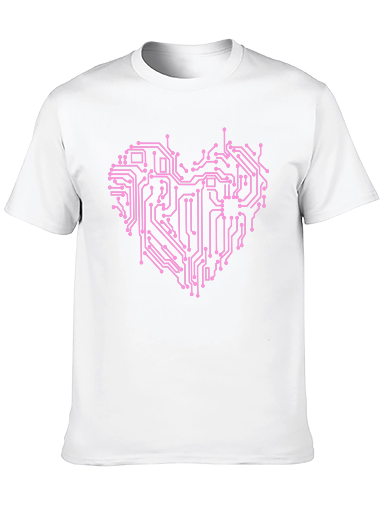 Circuit Board Heart Graphic T-Shirt