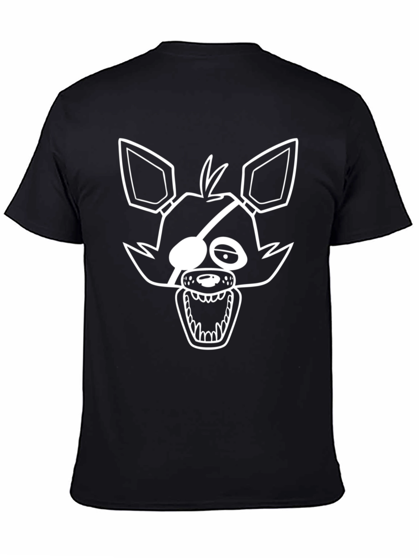Foxy FNAF Graphic Tee - Black Cotton Blend