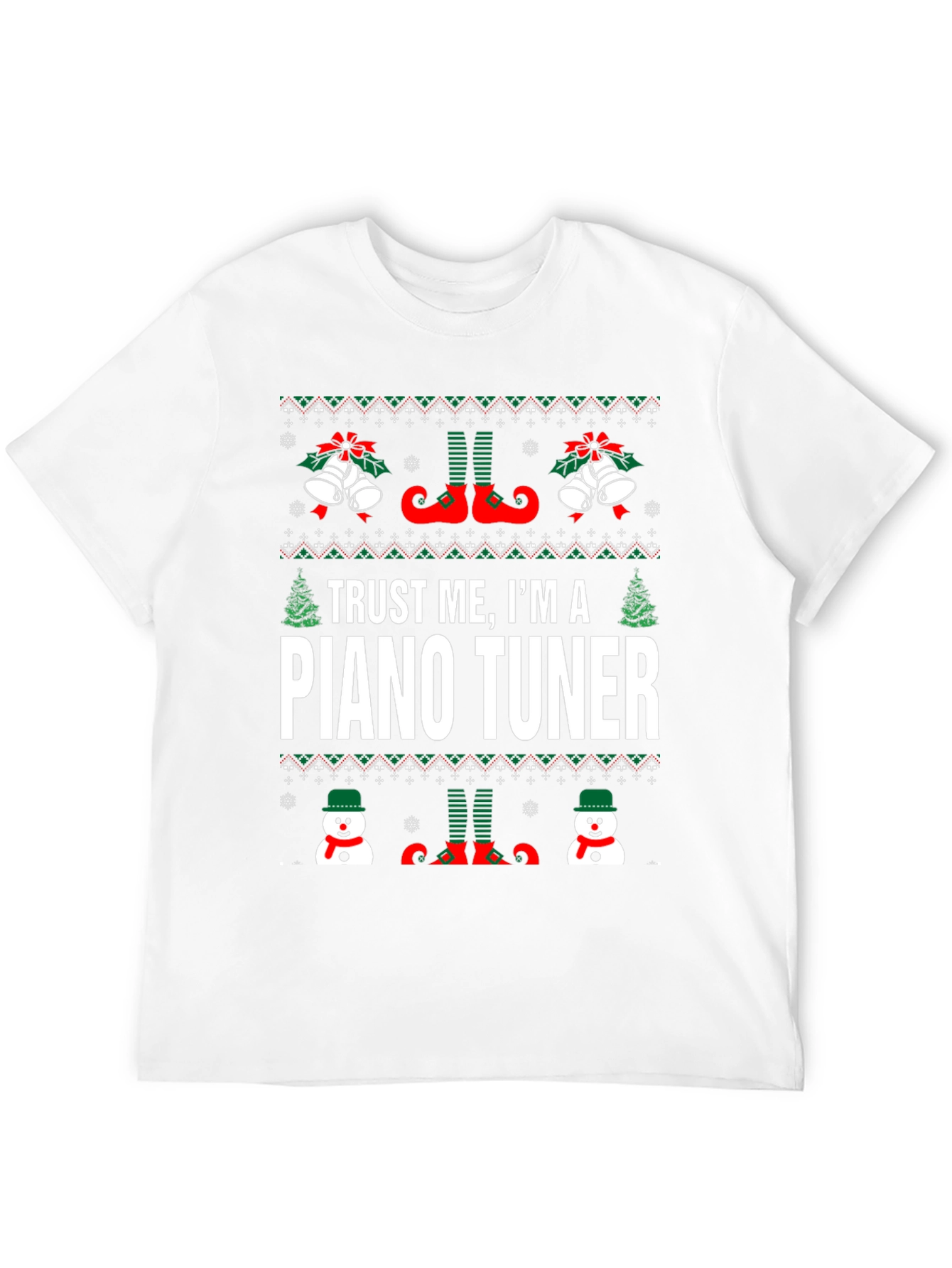 Trust Me Im A Piano Tuner Christmas T-Shirt