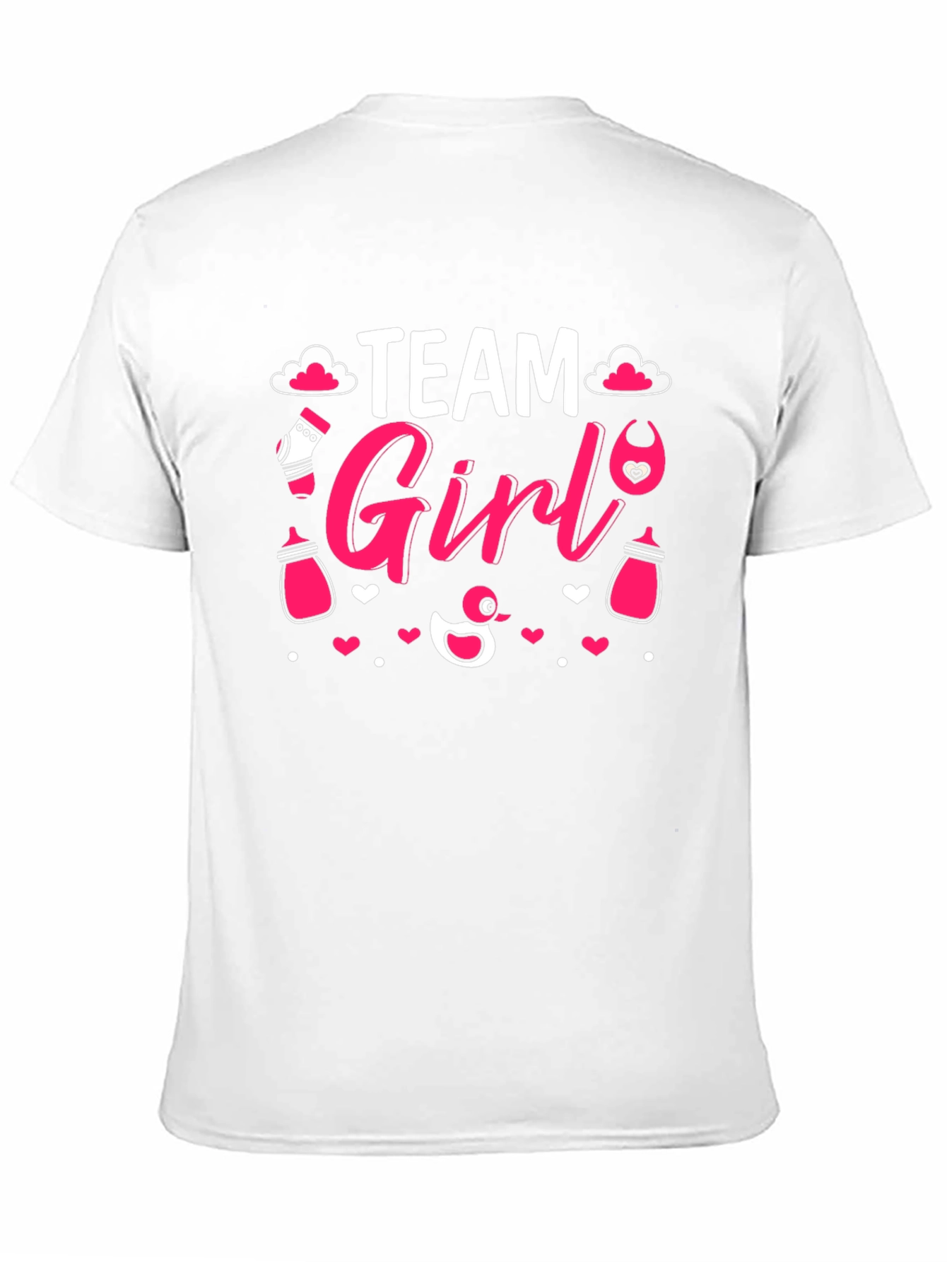 Team Girl Gender Reveal T-Shirt - Baby Shower Tee