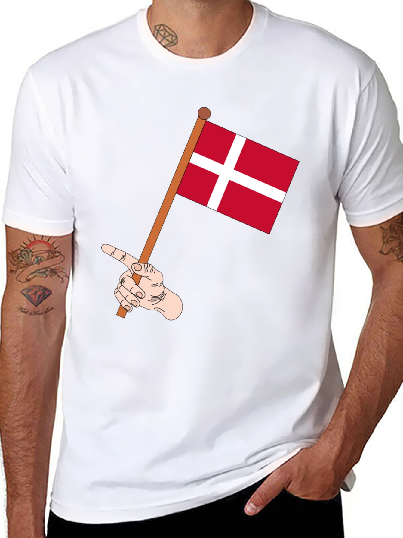 Danish Pride Tee: Denmark Flag T-Shirt