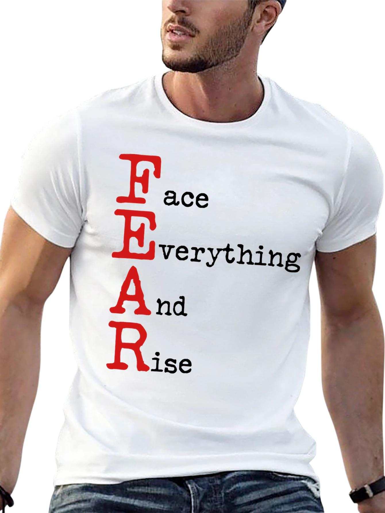 FEAR Face Everything And Rise Black T-Shirt