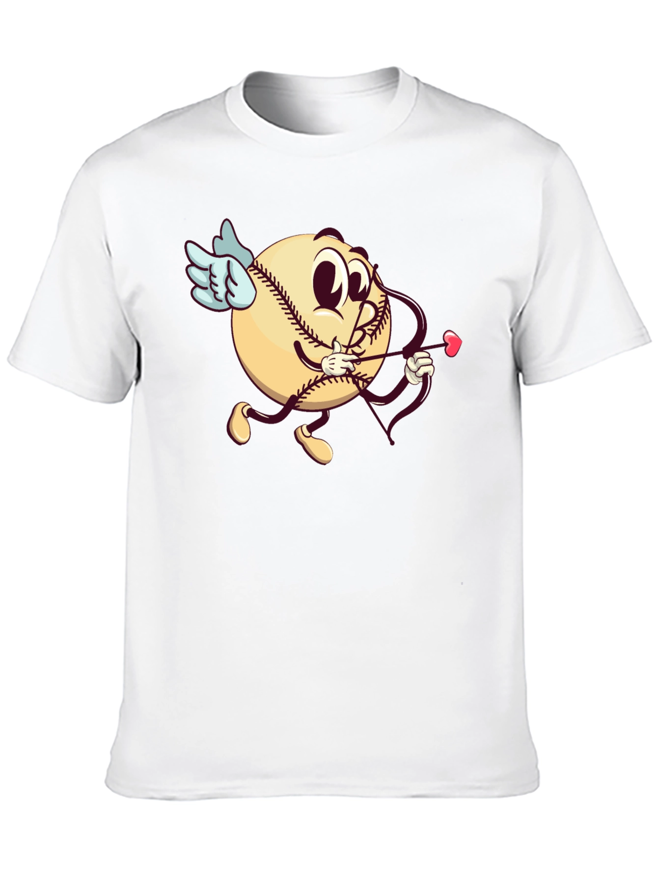 Baseball Cupid Graphic T-Shirt