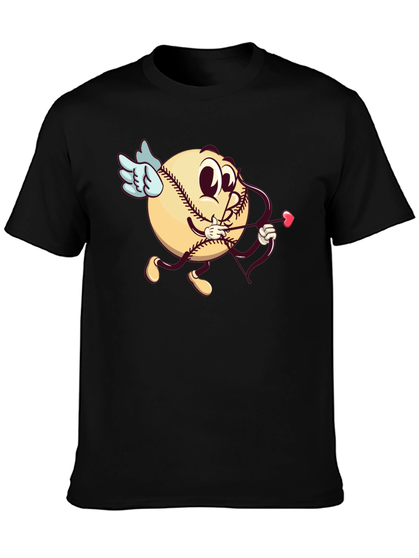 Baseball Cupid Graphic T-Shirt