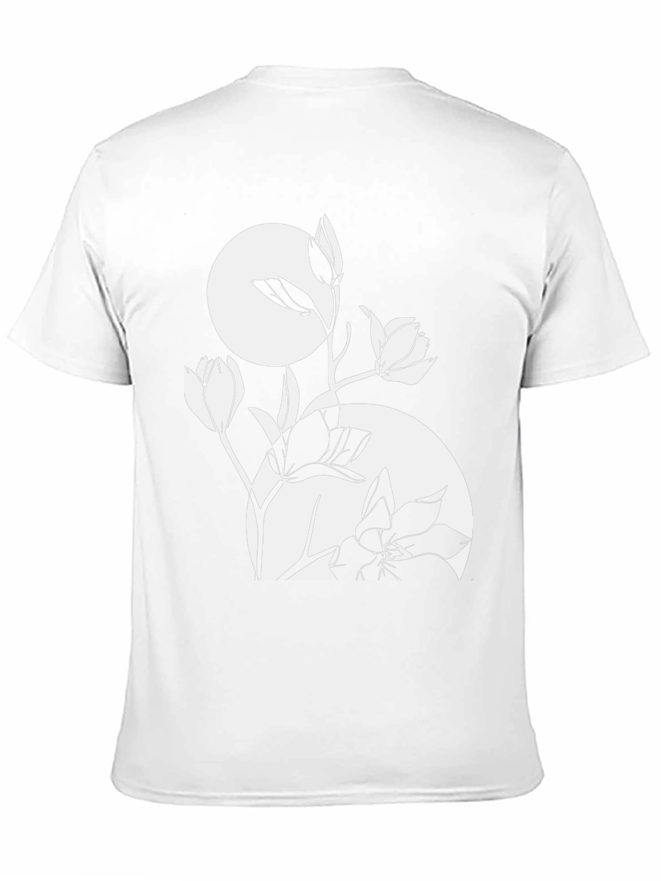 Floral Graphic Tee - Stylish Black T-Shirt