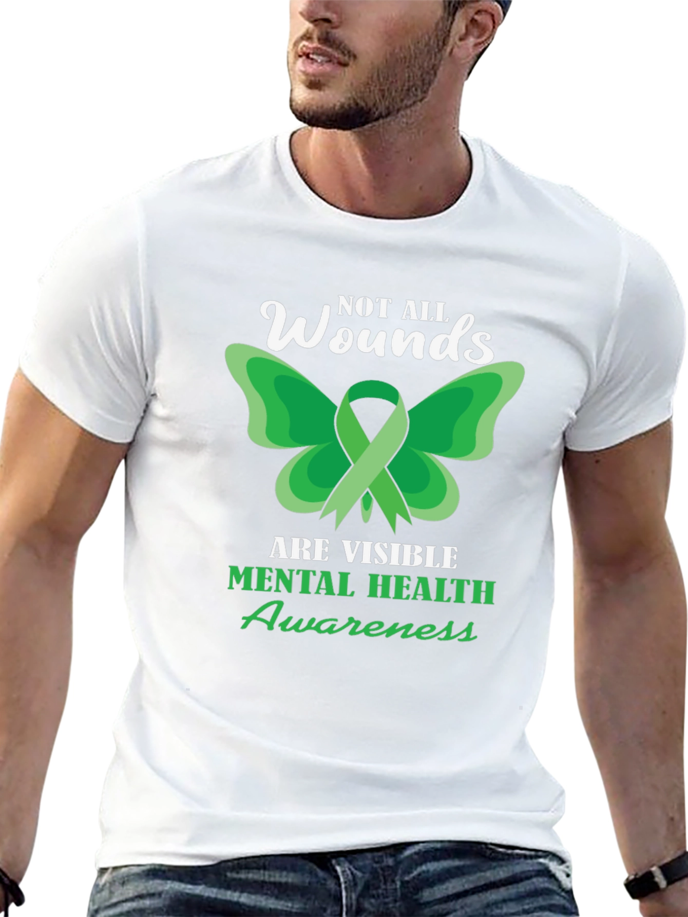 Mental Health Awareness Tee - Not All Wounds Visible