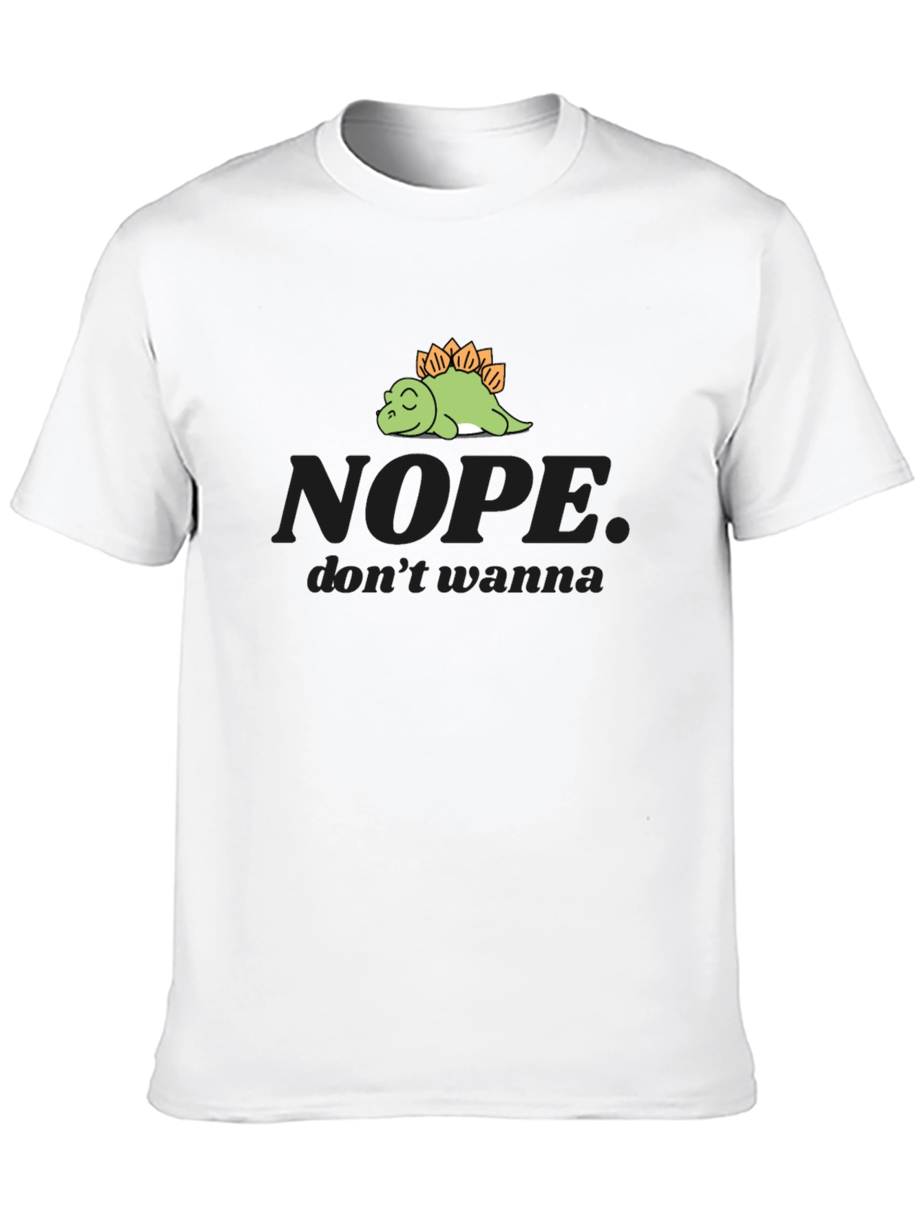 Nope Dinosaur Graphic Tee - Soft Cotton Comfort
