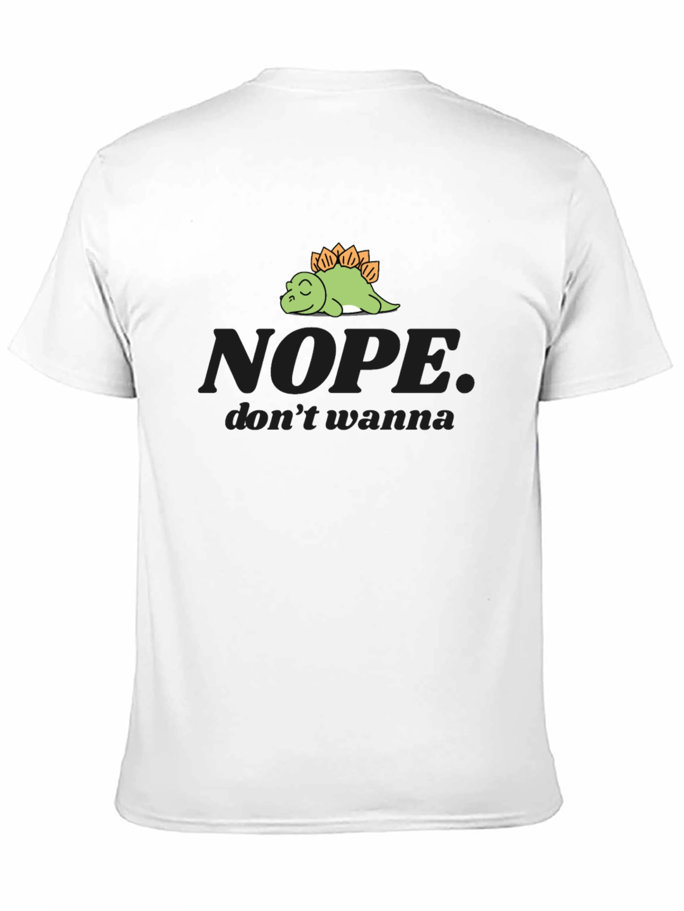Nope Dinosaur Graphic Tee - Soft Cotton Comfort