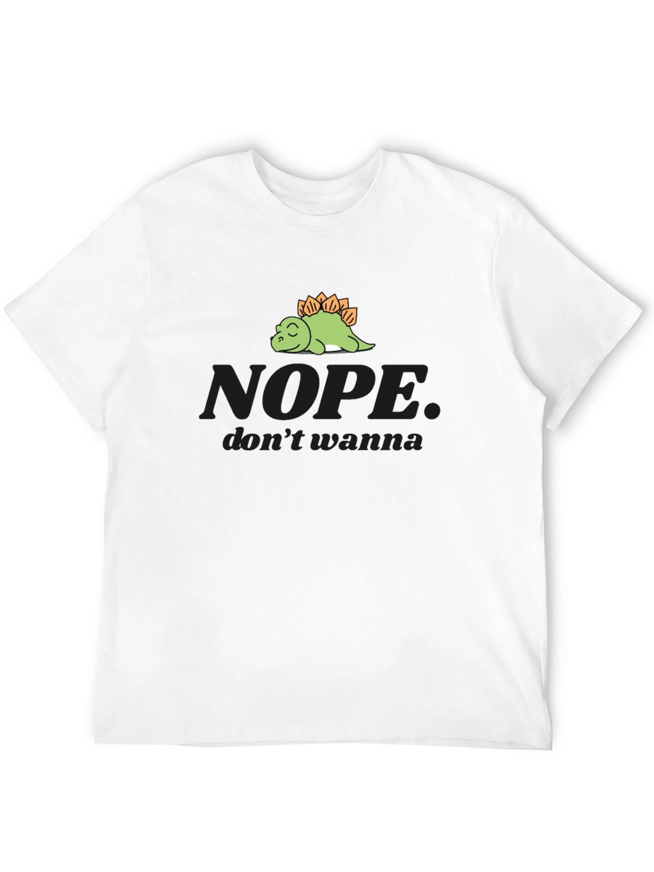 Nope Dinosaur Graphic Tee - Soft Cotton Comfort