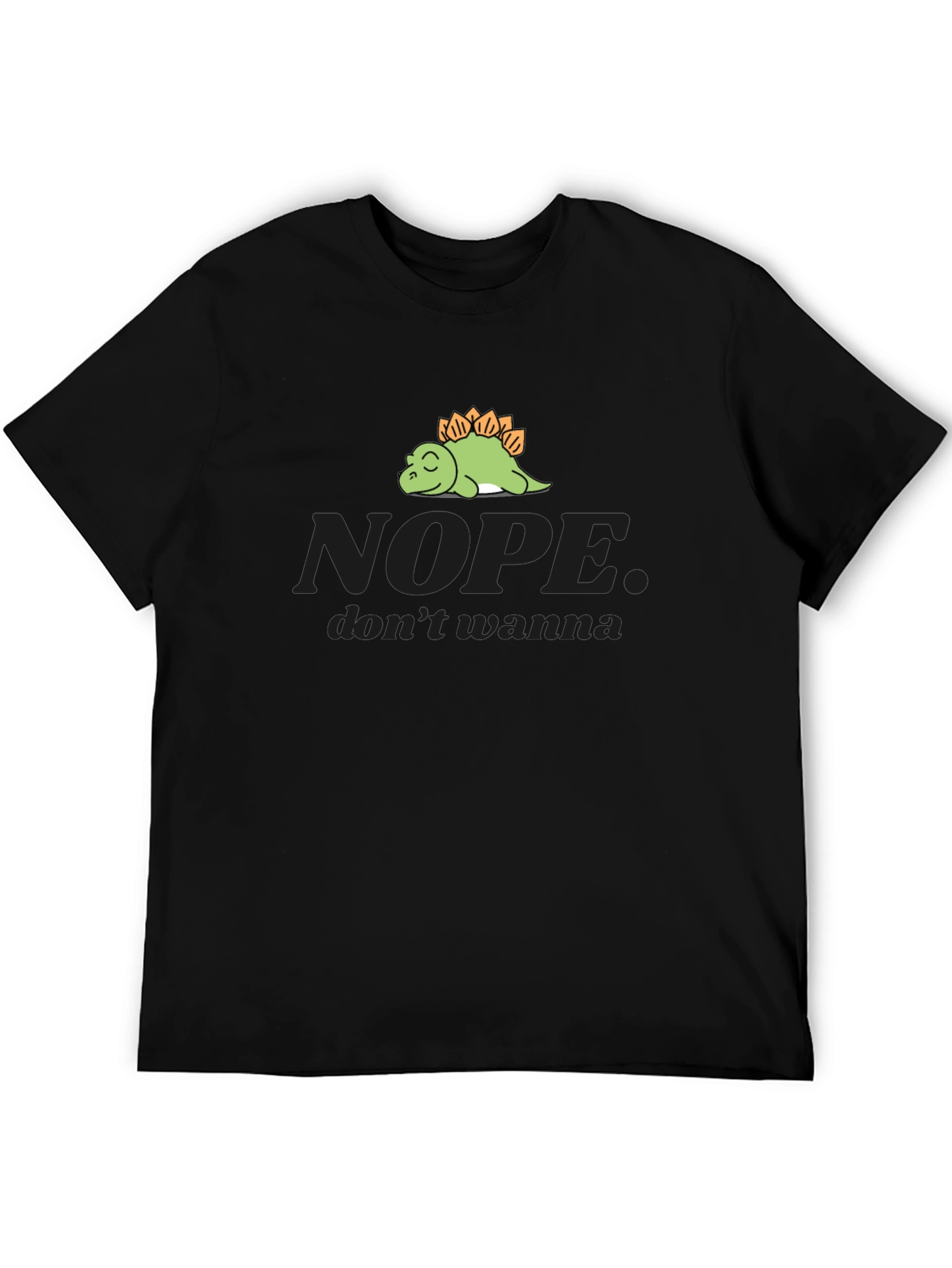 Nope Dinosaur Graphic Tee - Soft Cotton Comfort