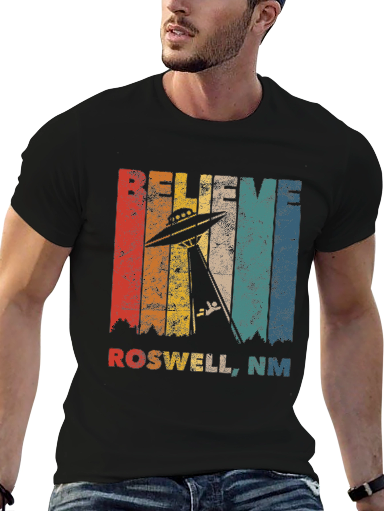 Believe Roswell NM UFO T-Shirt