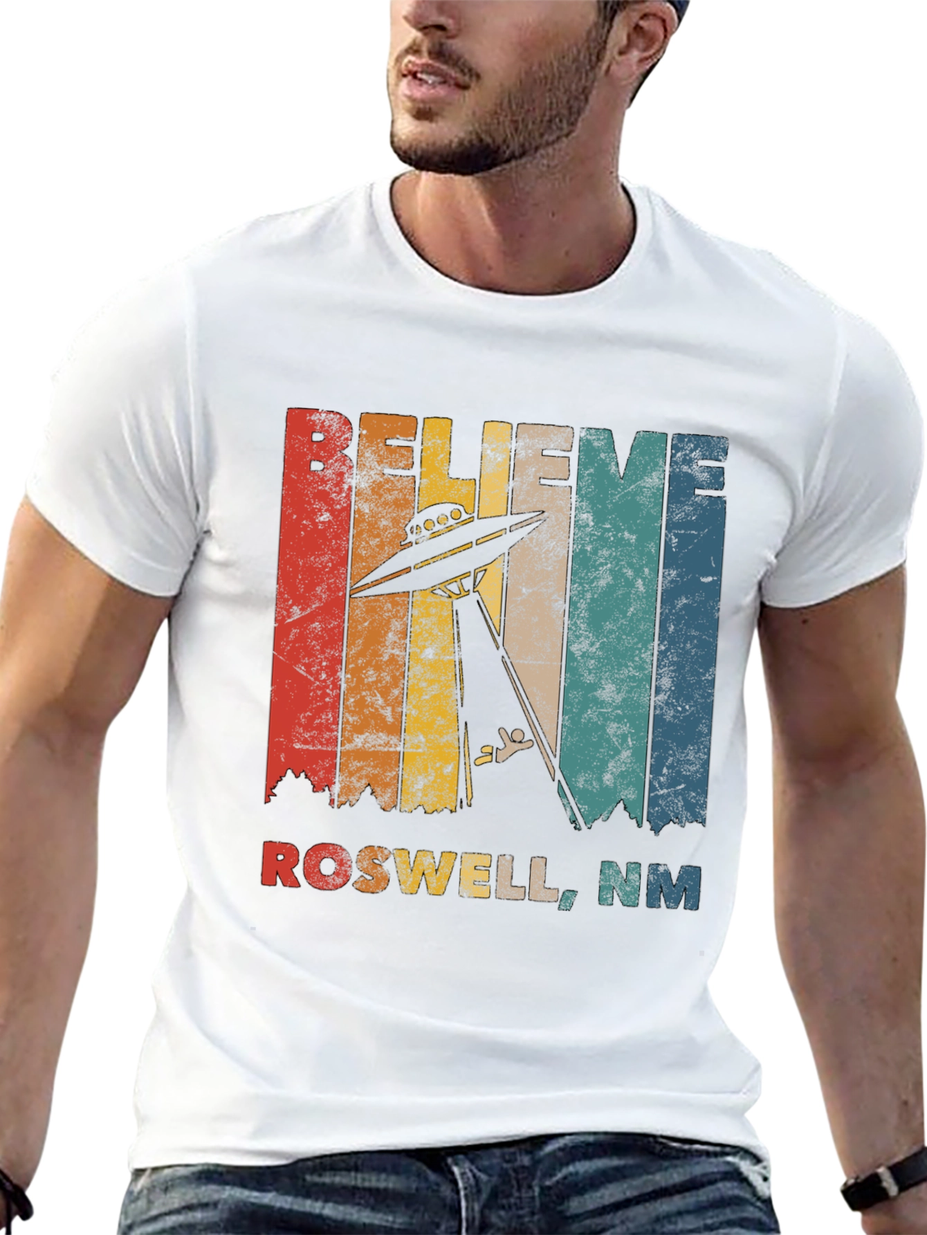 Believe Roswell NM UFO T-Shirt