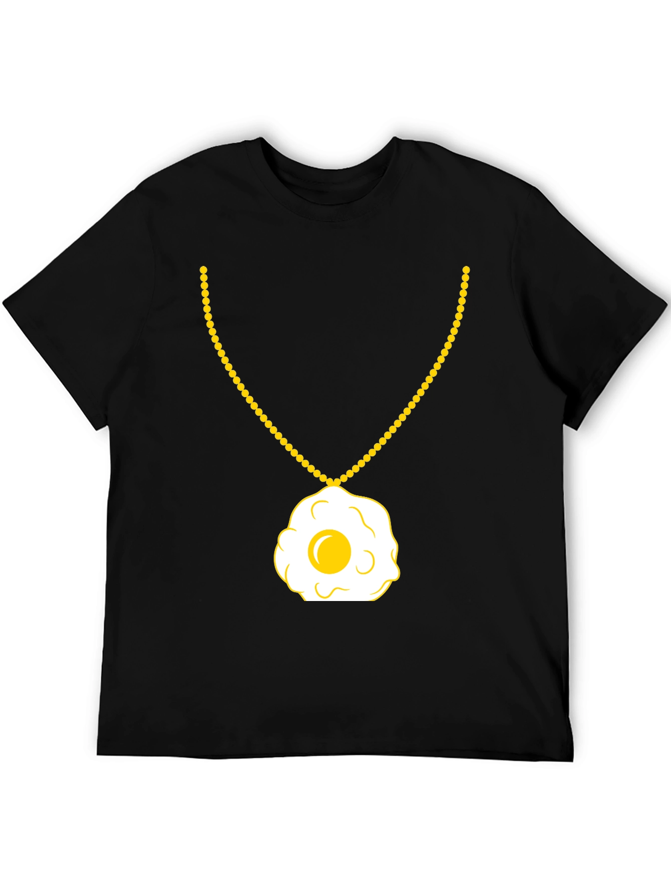 Egg Necklace T-Shirt - Sunny Side Up Style