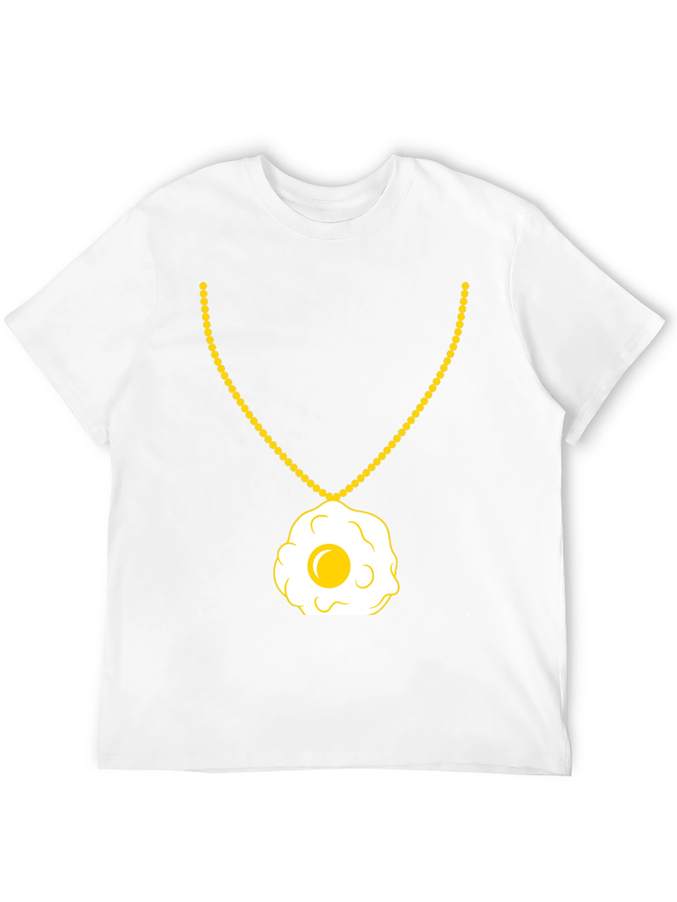Egg Necklace T-Shirt - Sunny Side Up Style