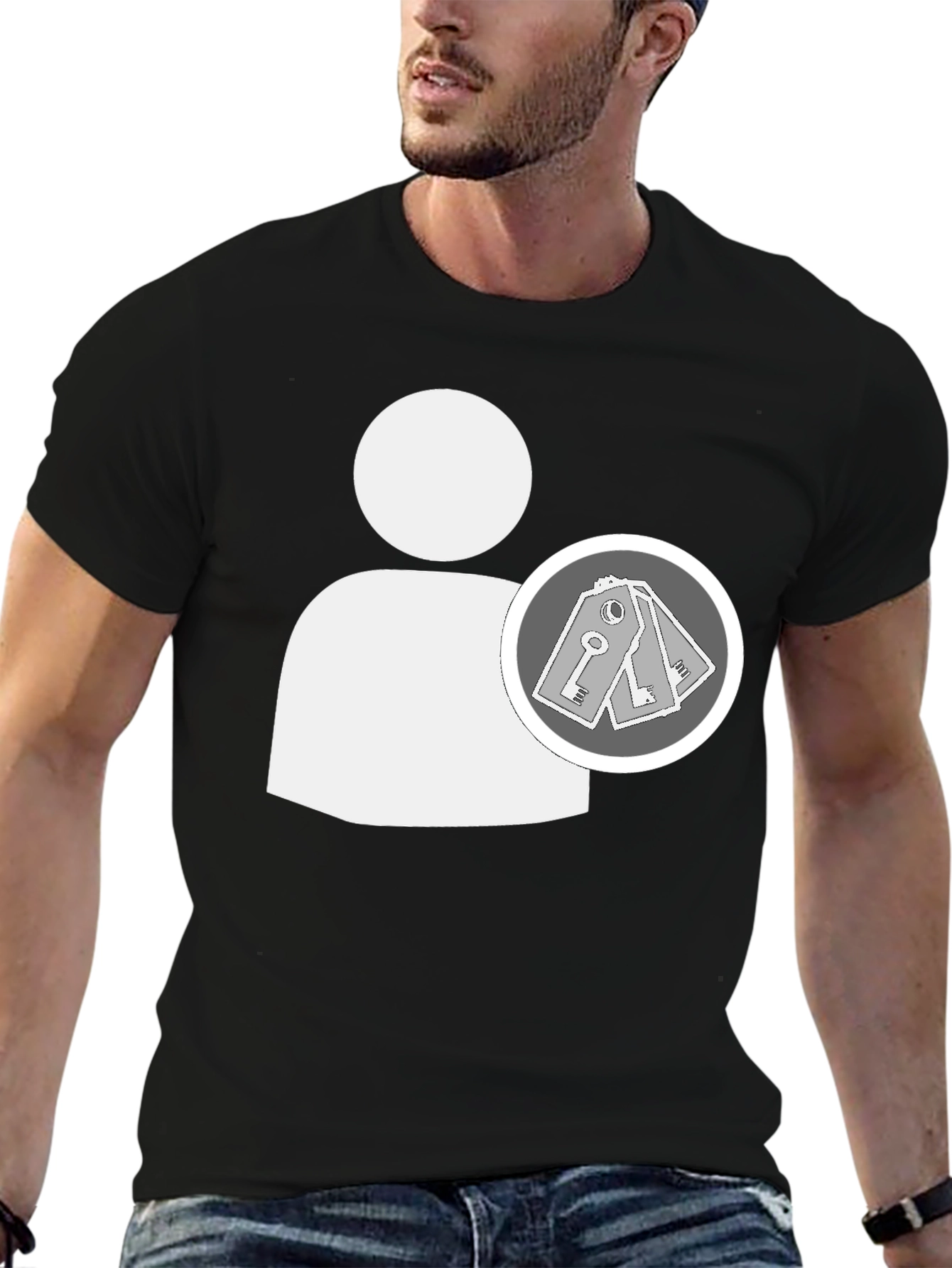 Access Granted Graphic Tee - Black Cotton Comfort
