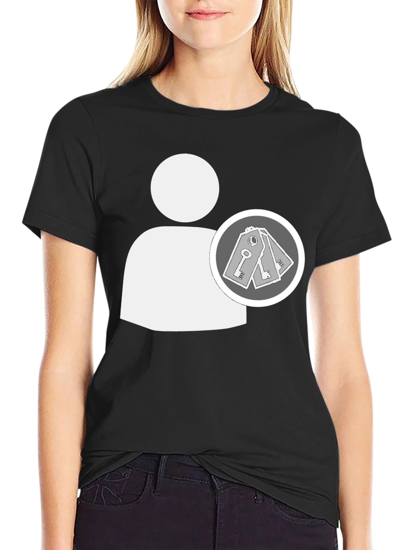 Access Granted Graphic Tee - Black Cotton Comfort