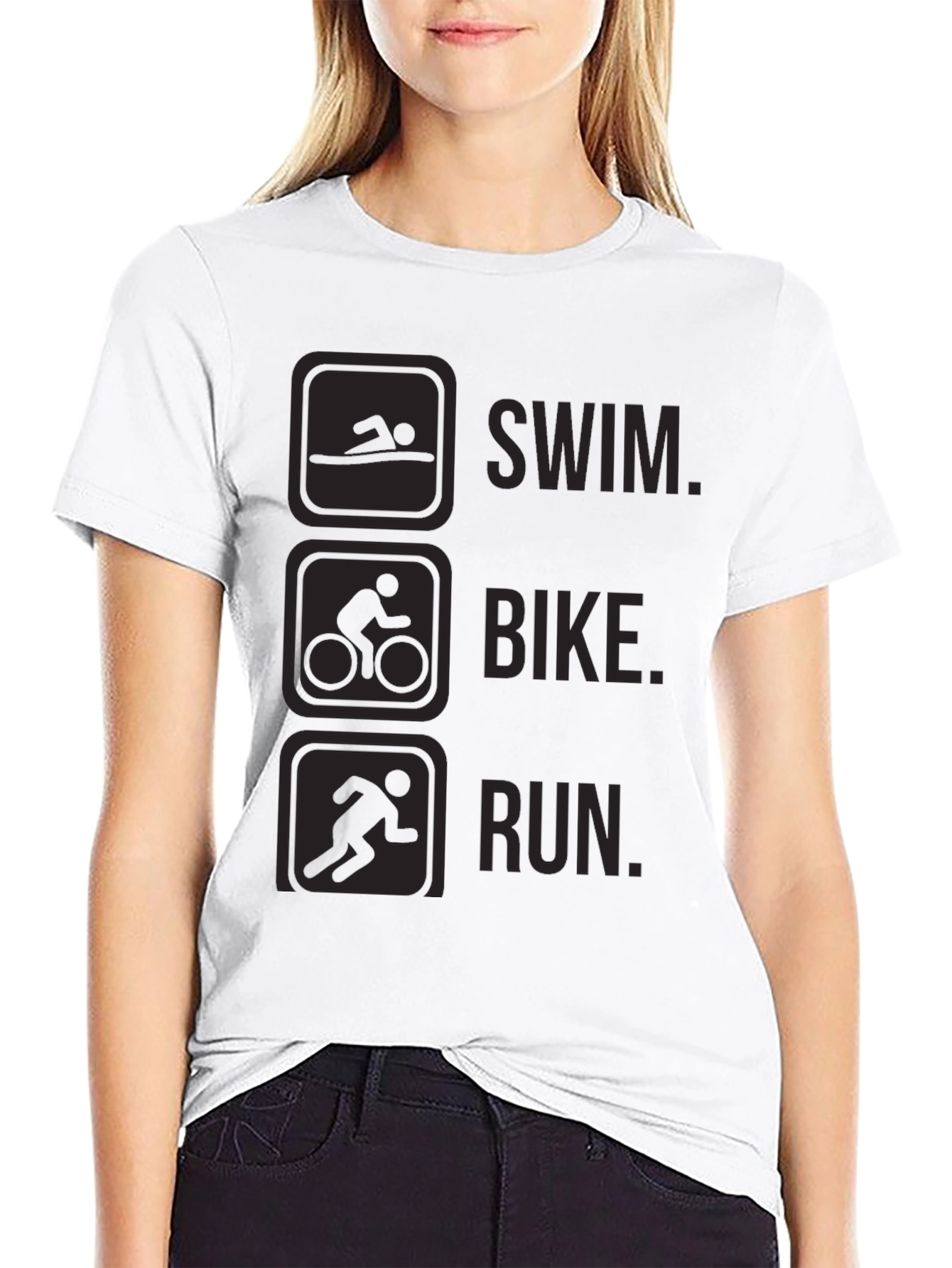 Triathlon Graphic T-Shirt - Swim Bike Run Tee