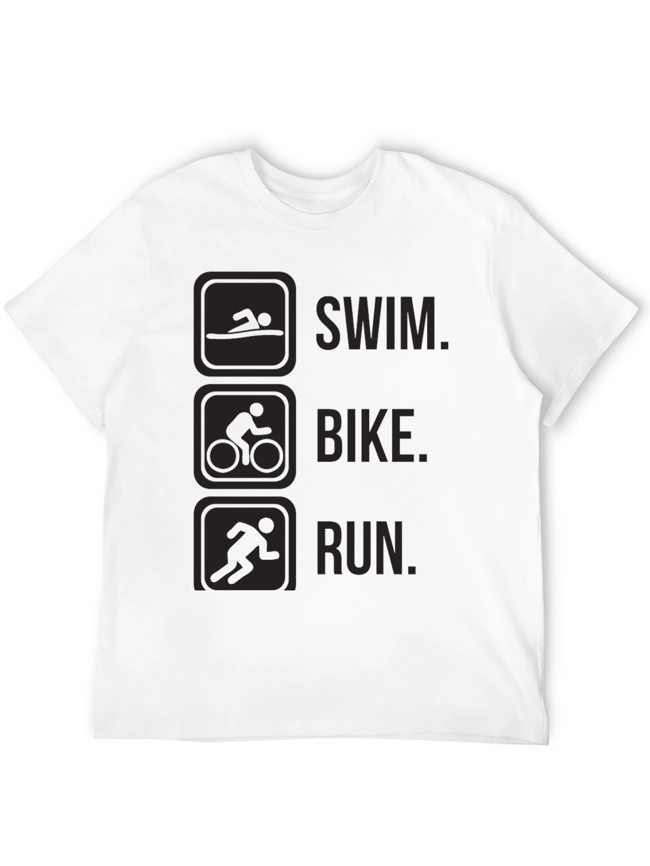 Triathlon Graphic T-Shirt - Swim Bike Run Tee
