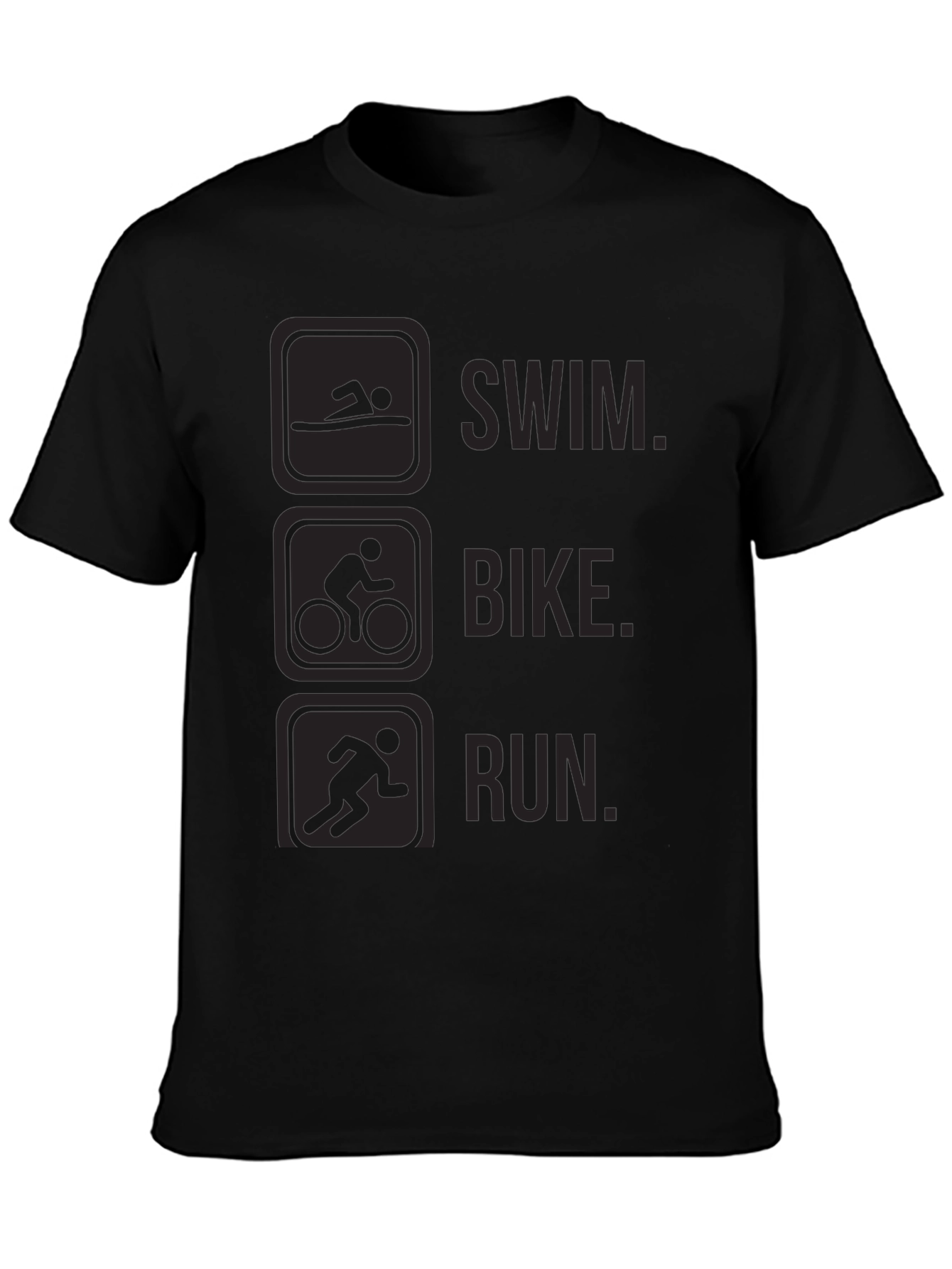 Triathlon Graphic T-Shirt - Swim Bike Run Tee