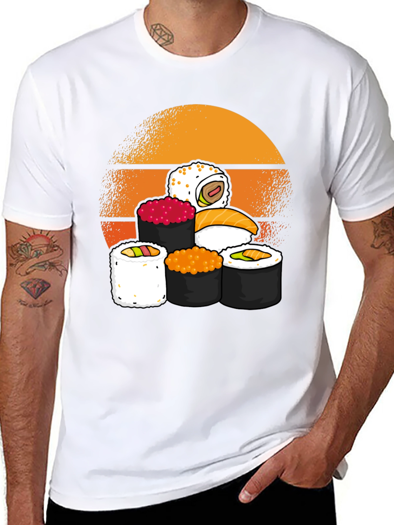 Sushi Graphic Tee - Japanese Food T-Shirt