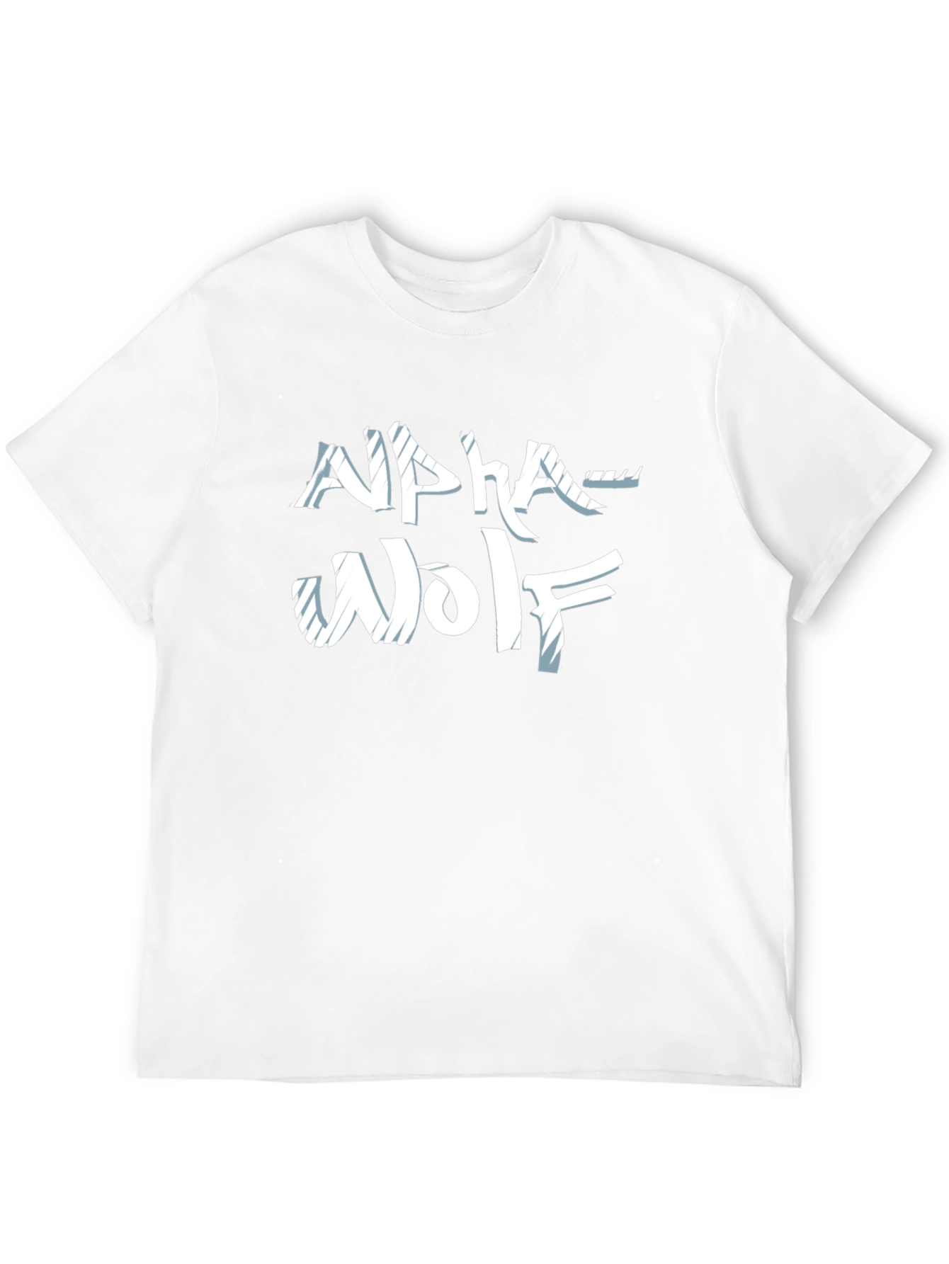 Alpha Wolf Graphic Tee - Black Crew Neck T-Shirt