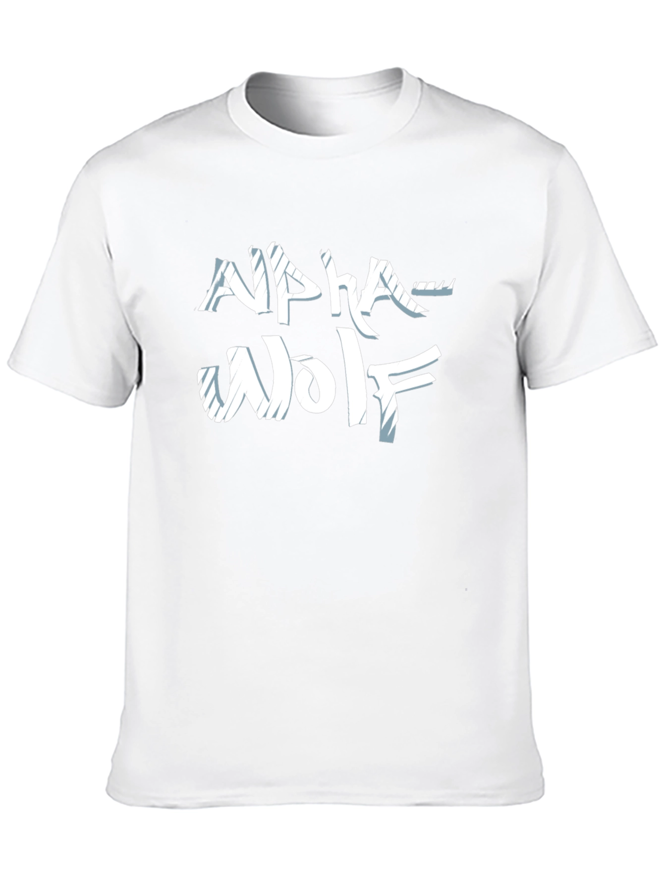 Alpha Wolf Graphic Tee - Black Crew Neck T-Shirt