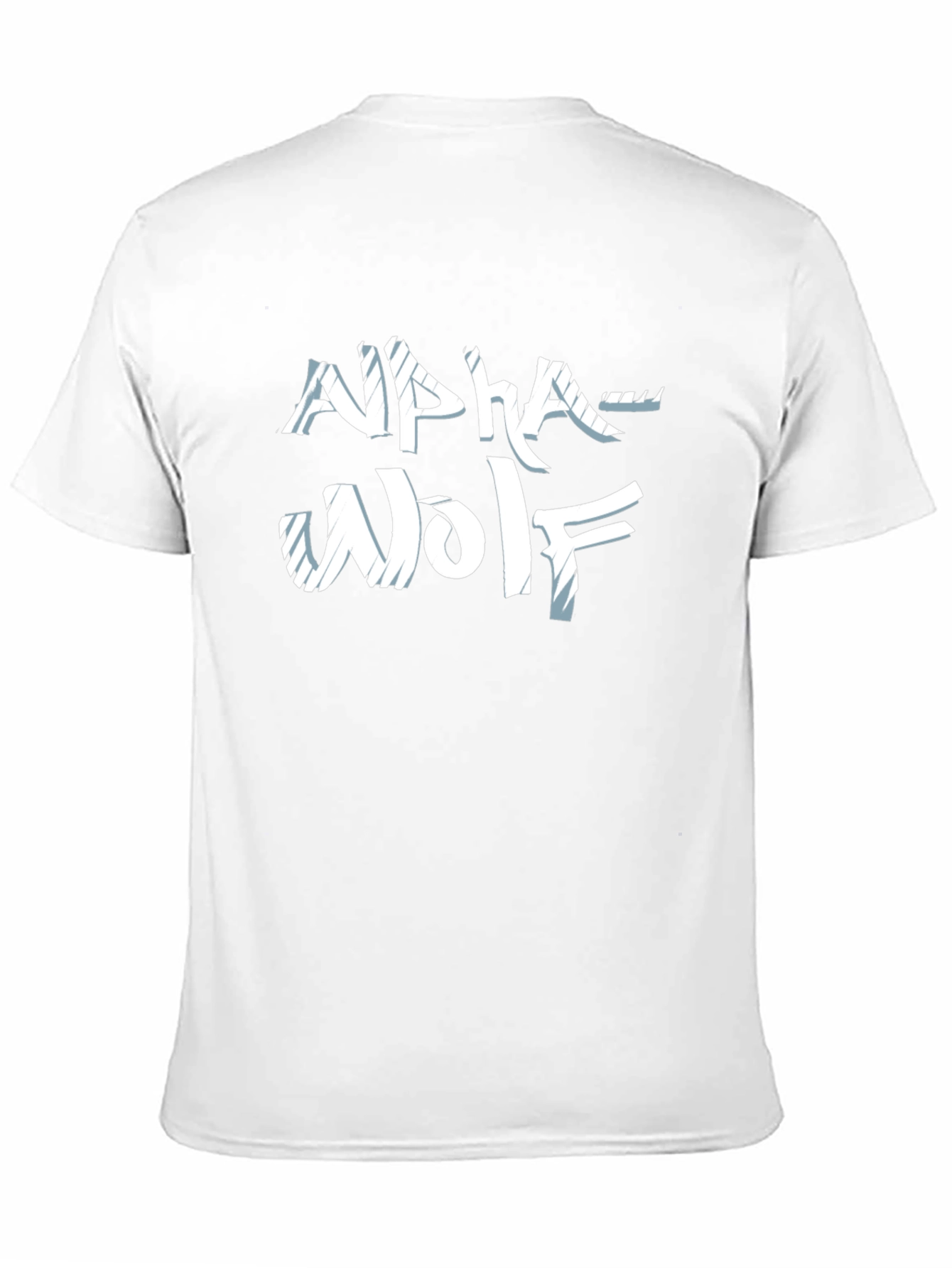 Alpha Wolf Graphic Tee - Black Crew Neck T-Shirt