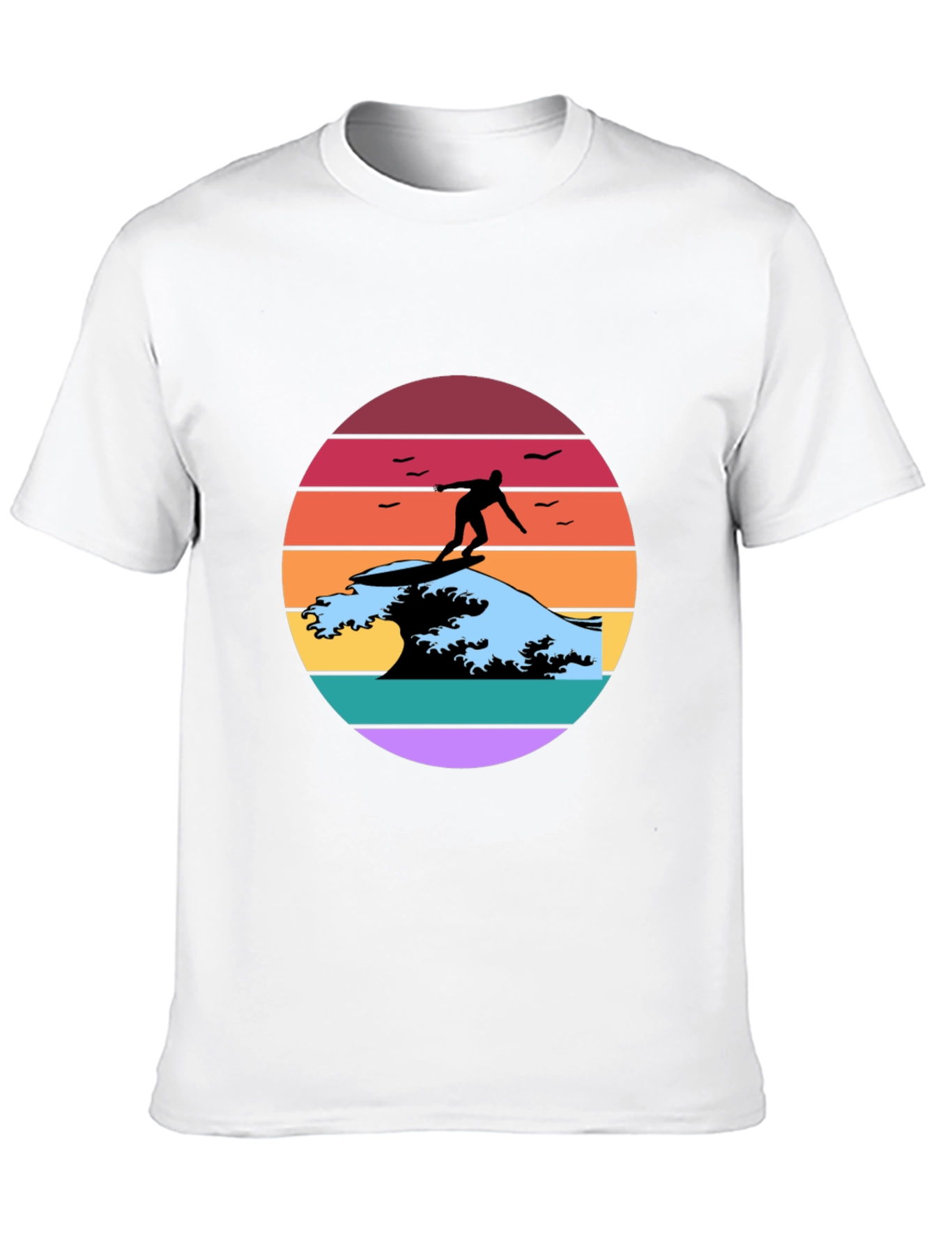 Retro Surfer Wave Graphic Tee