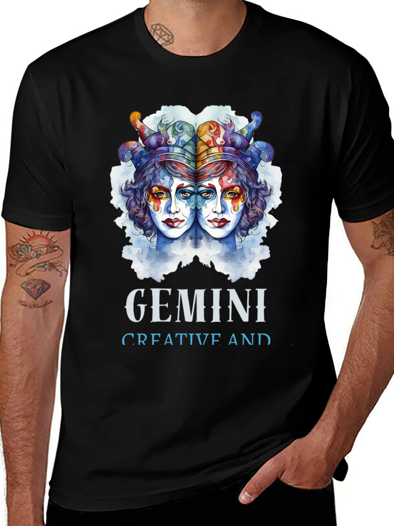 Gemini Creative T-Shirt Zodiac Sign Tee