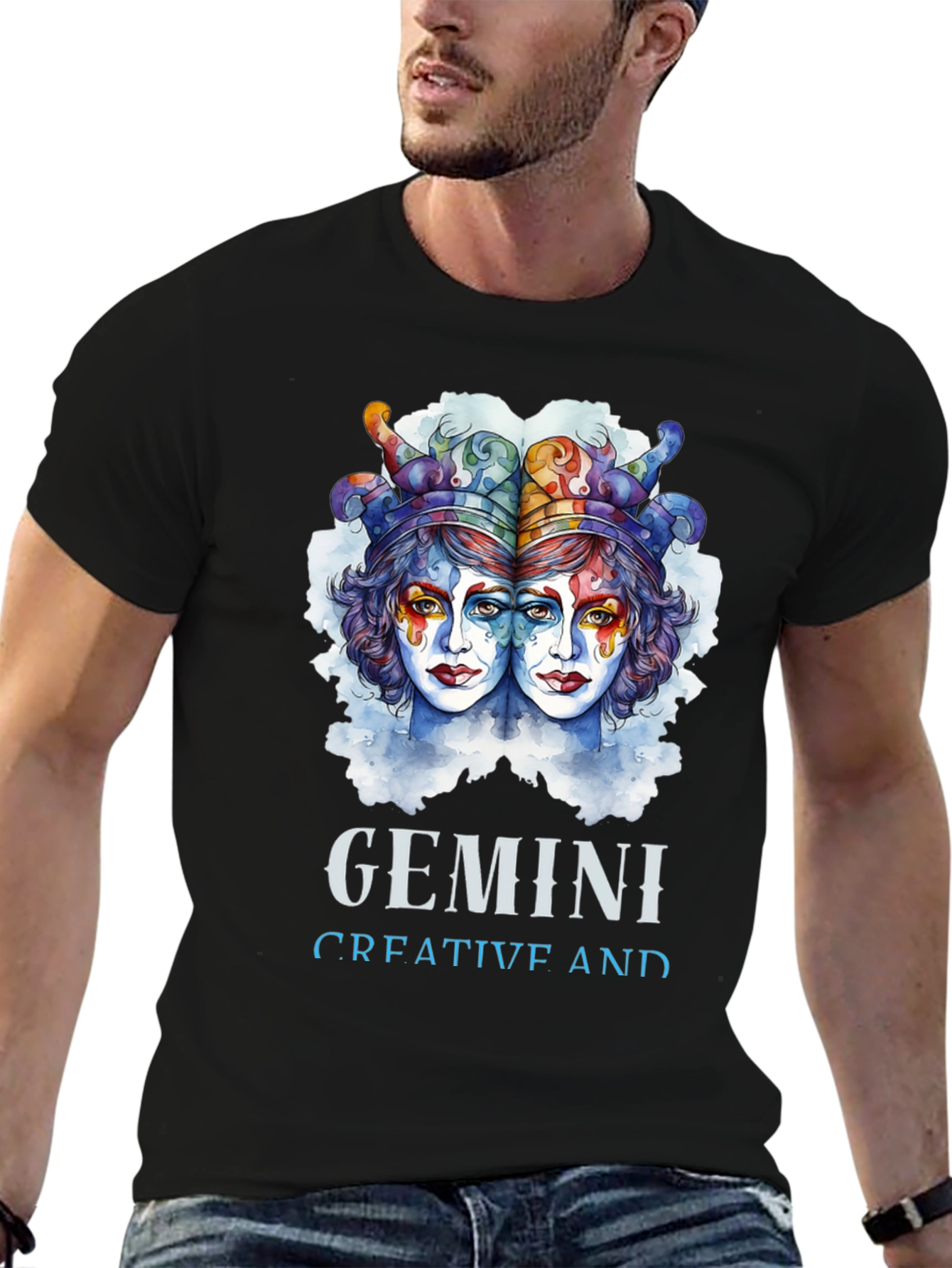 Gemini Creative T-Shirt Zodiac Sign Tee