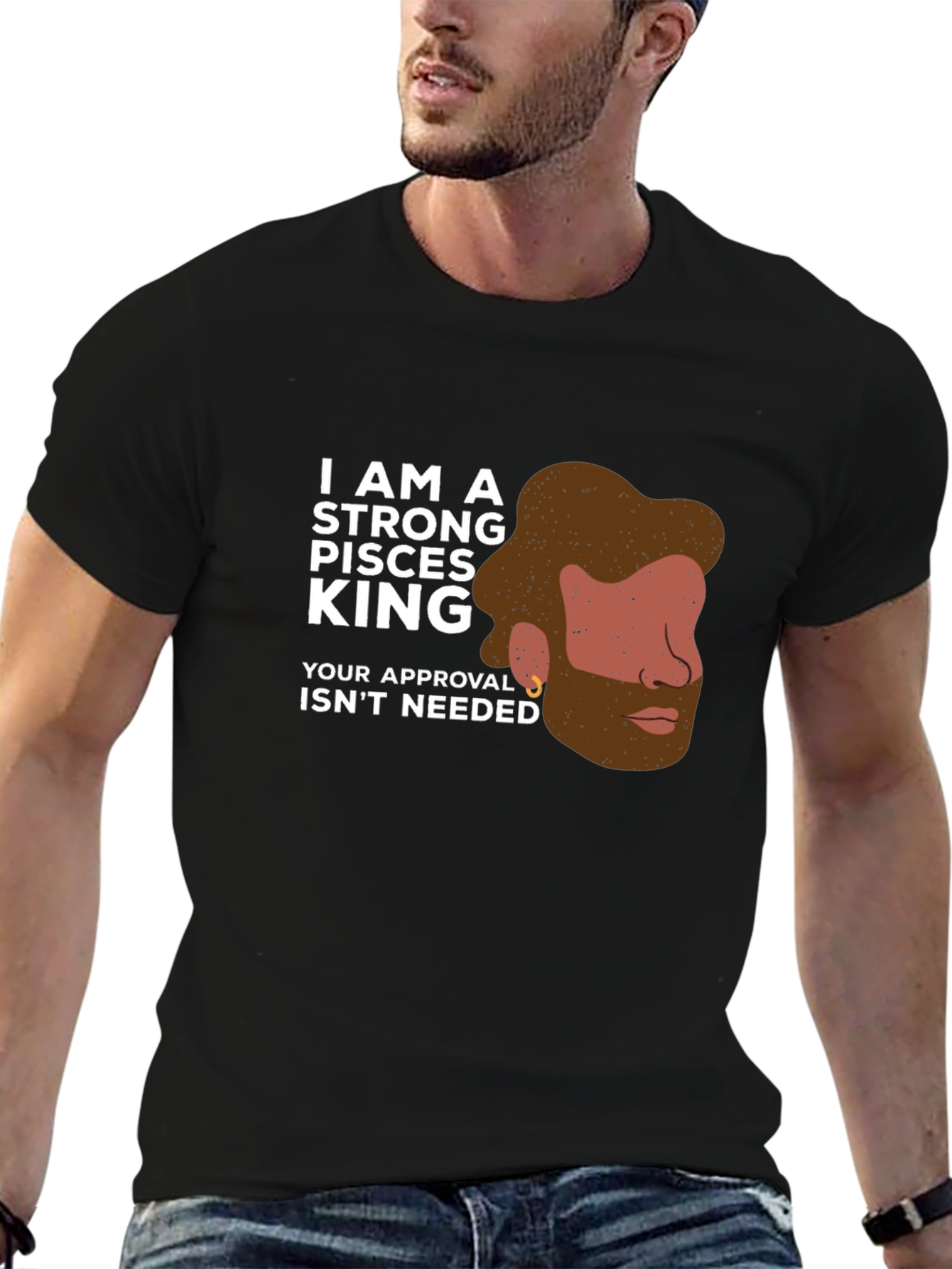 Strong Pisces King Graphic Tee