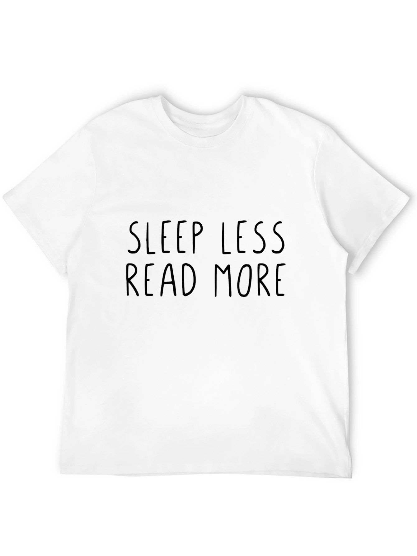 Sleep Less Read More Graphic Tee - Black