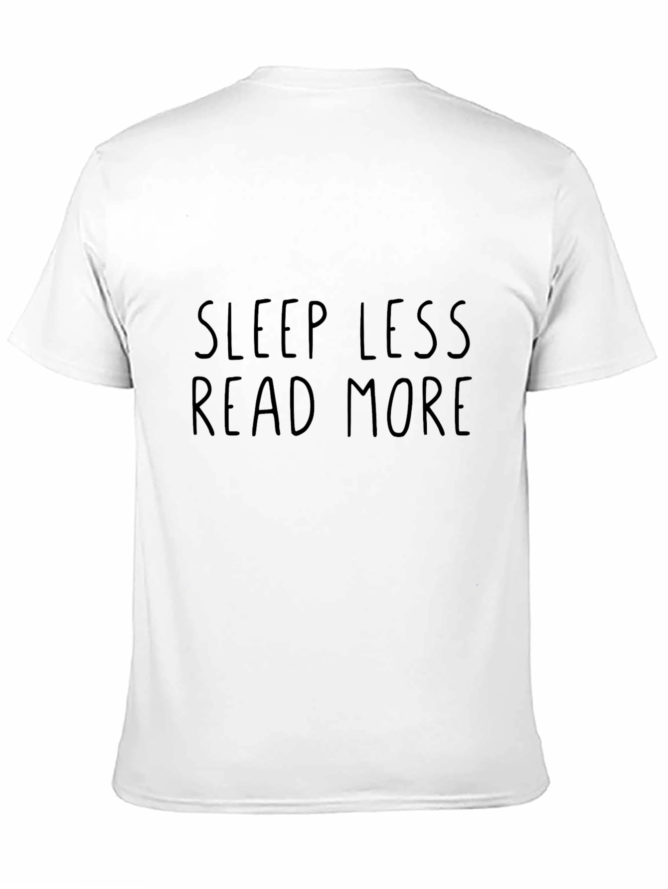Sleep Less Read More Graphic Tee - Black