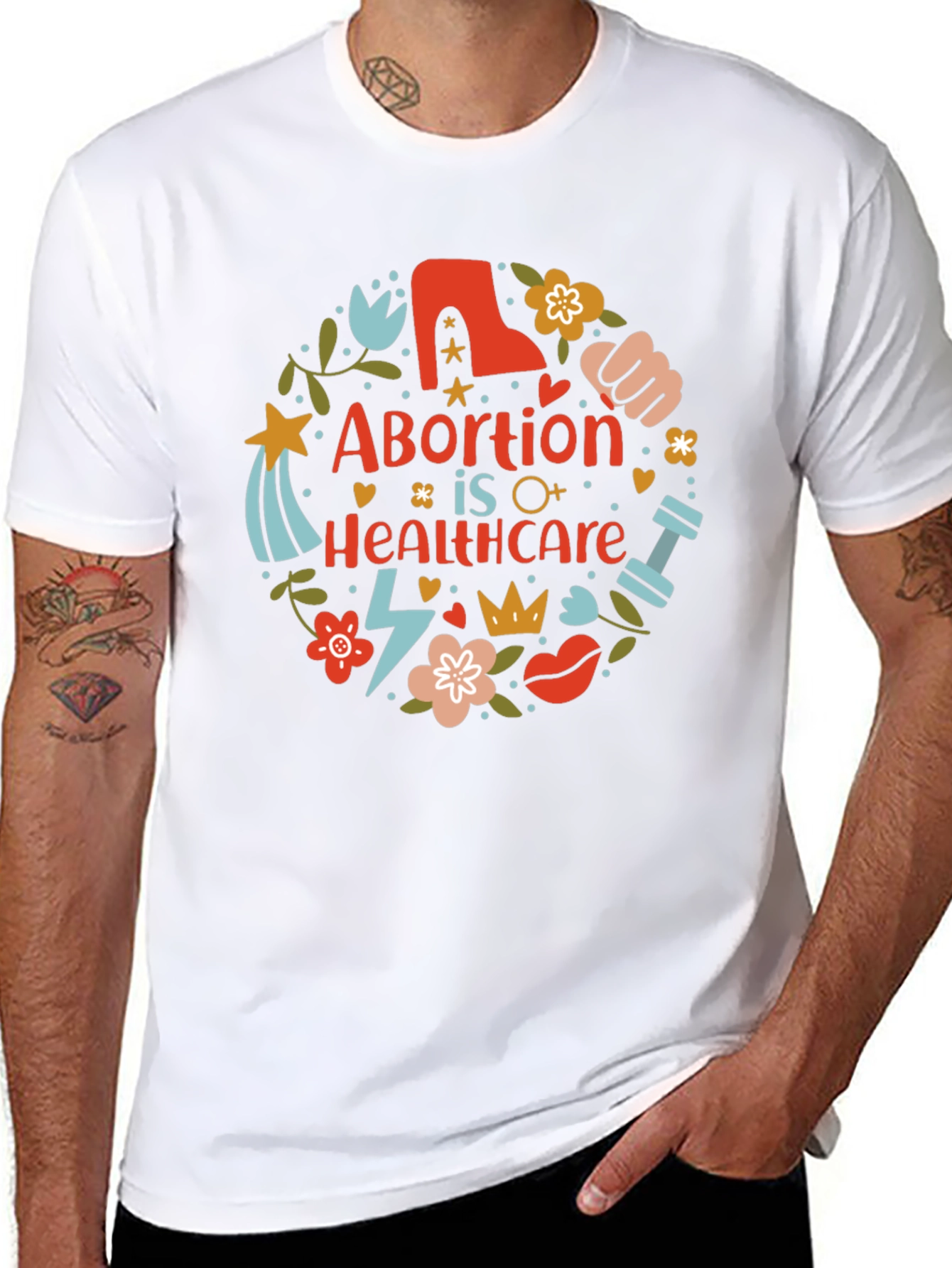Abortion is Healthcare T-Shirt Pro Choice Feminist Tee