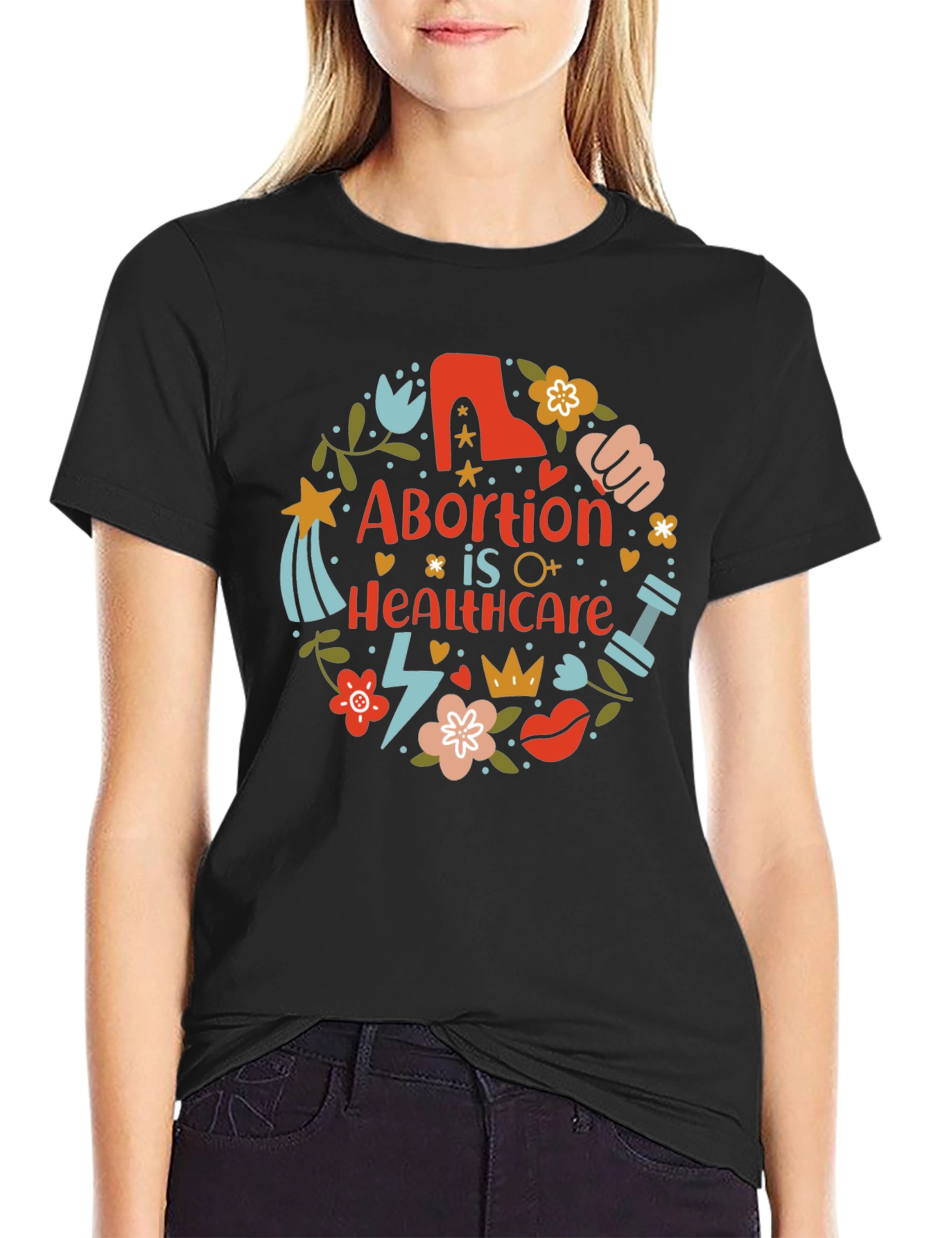 Abortion is Healthcare T-Shirt Pro Choice Feminist Tee