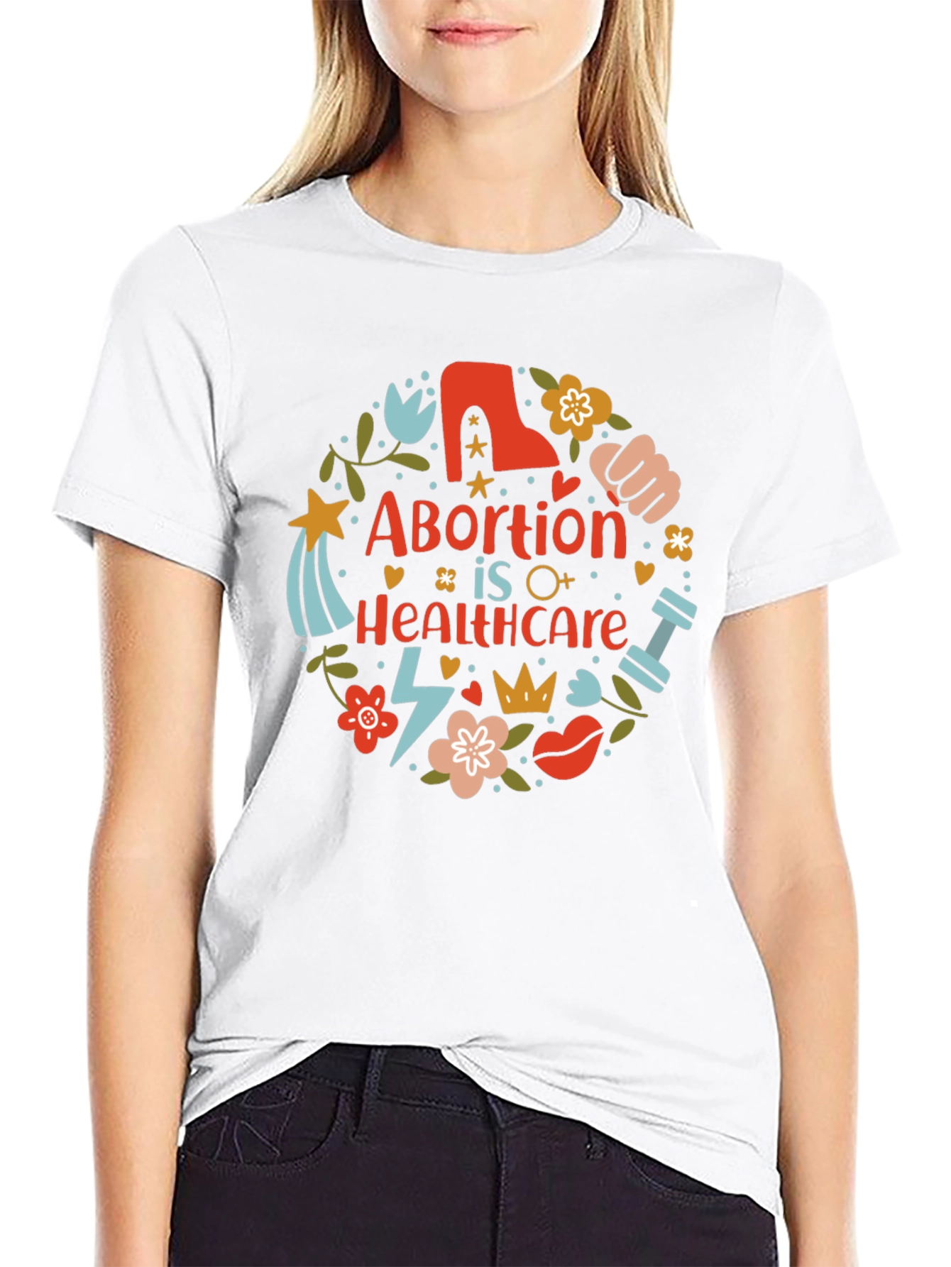 Abortion is Healthcare T-Shirt Pro Choice Feminist Tee
