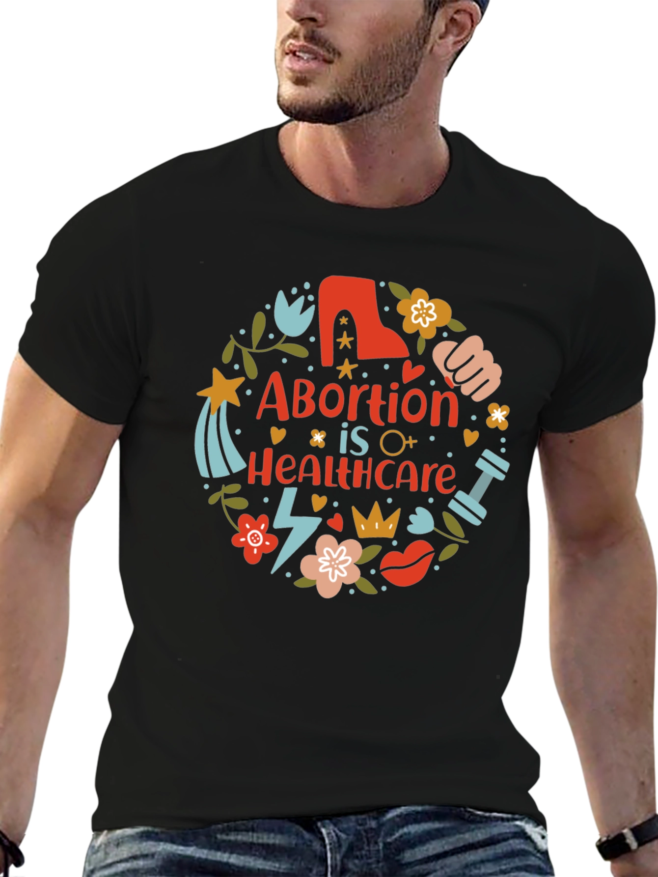 Abortion is Healthcare T-Shirt Pro Choice Feminist Tee