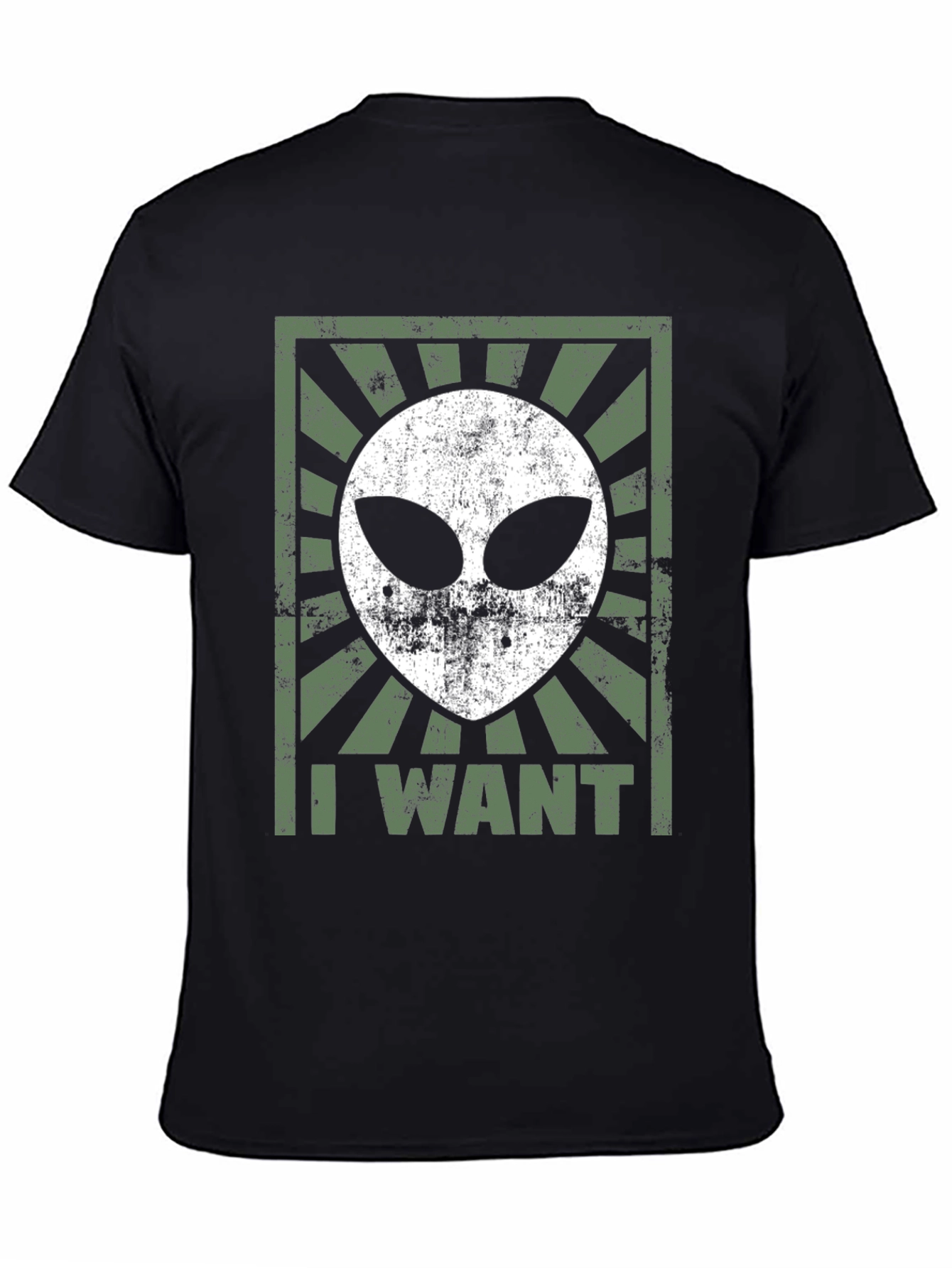 I Want Alien Graphic Tee - Black T-Shirt