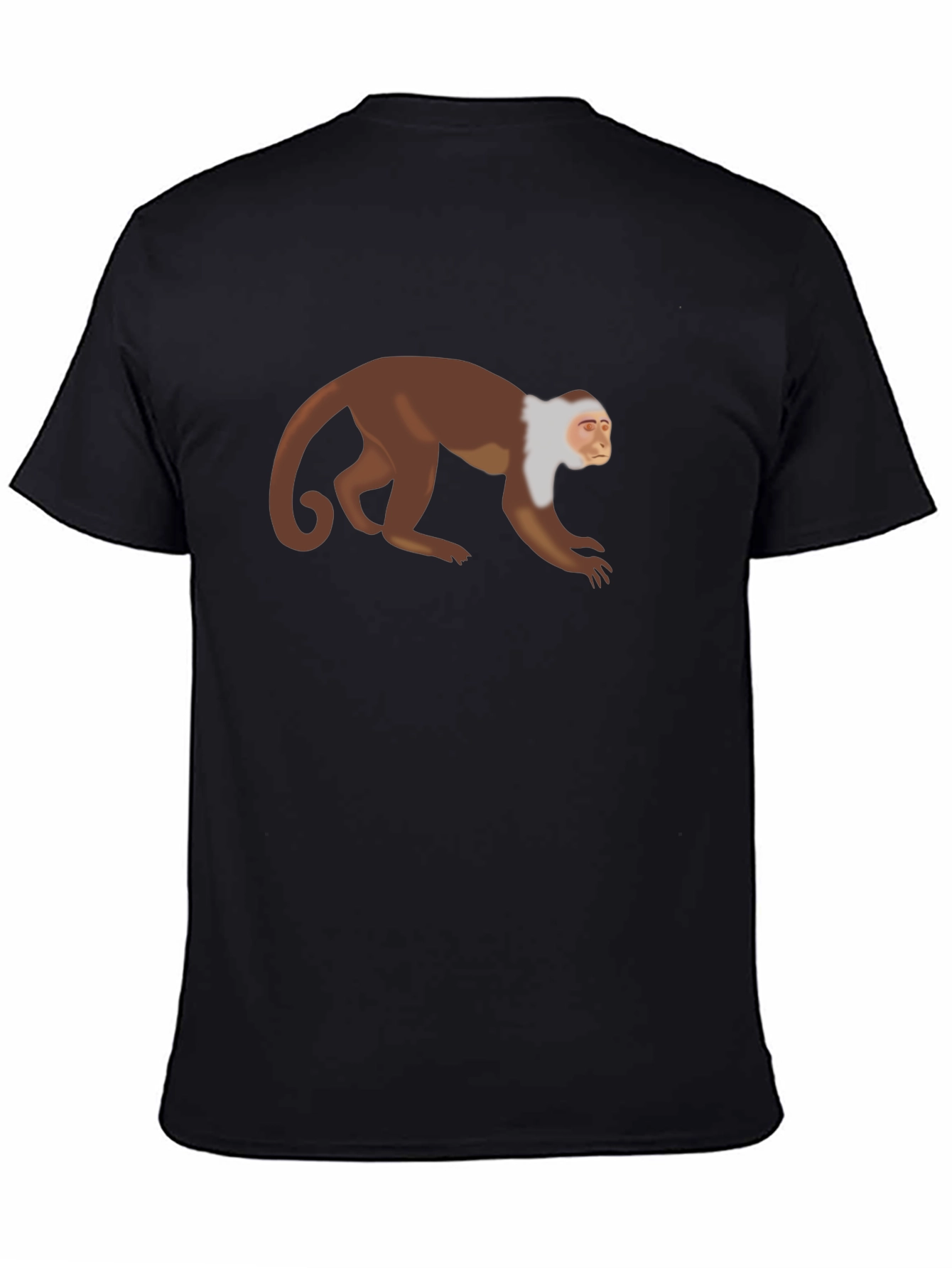 Monkey Graphic T-Shirt - Black Casual Tee