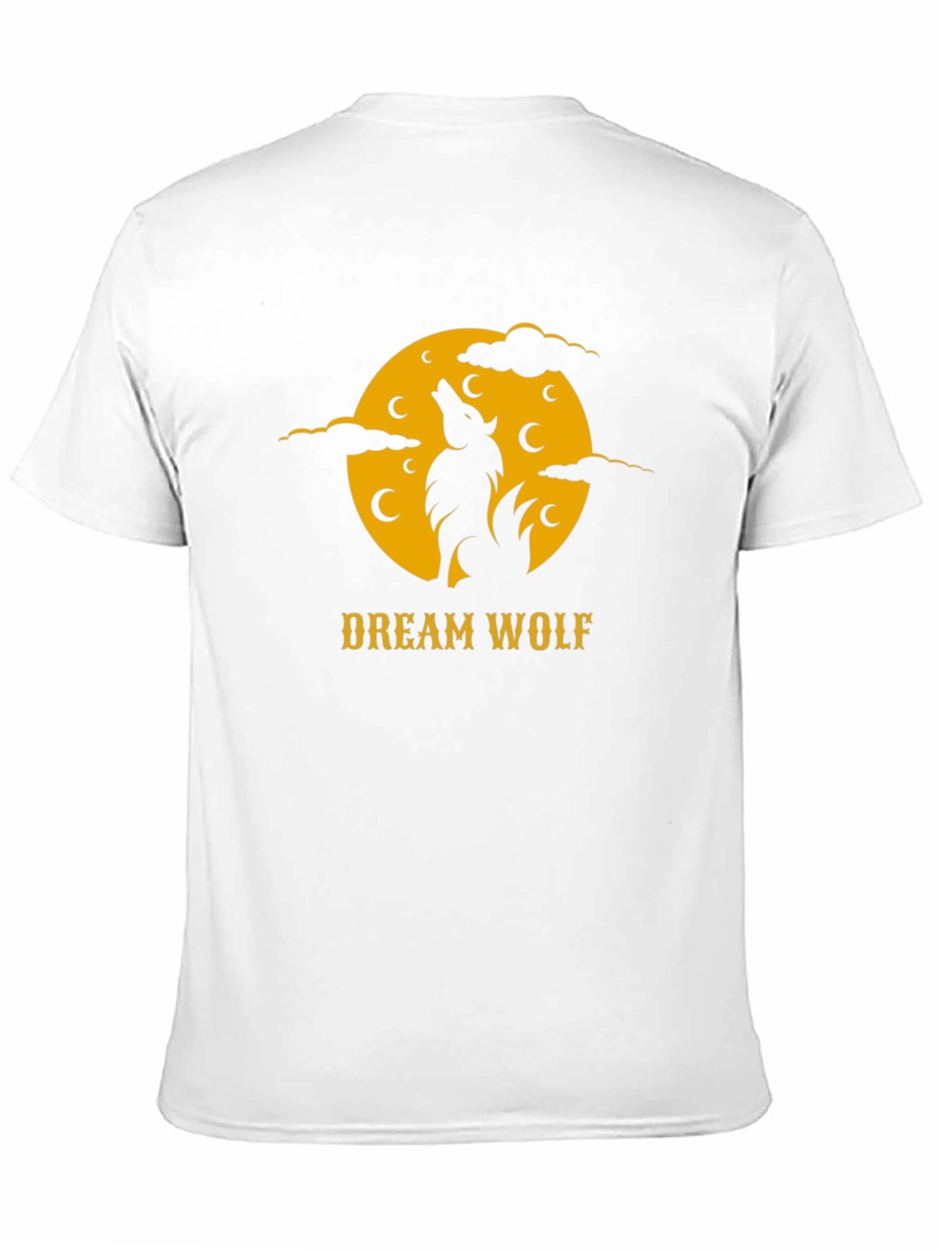 Dream Wolf Black T-Shirt - Nature Inspired Graphic Tee