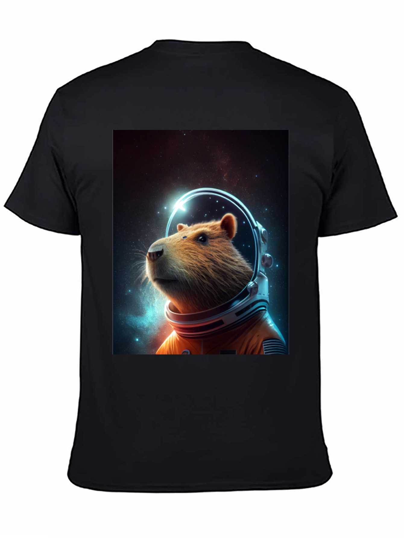 Capybara Astronaut T-Shirt - Space Rodent Tee