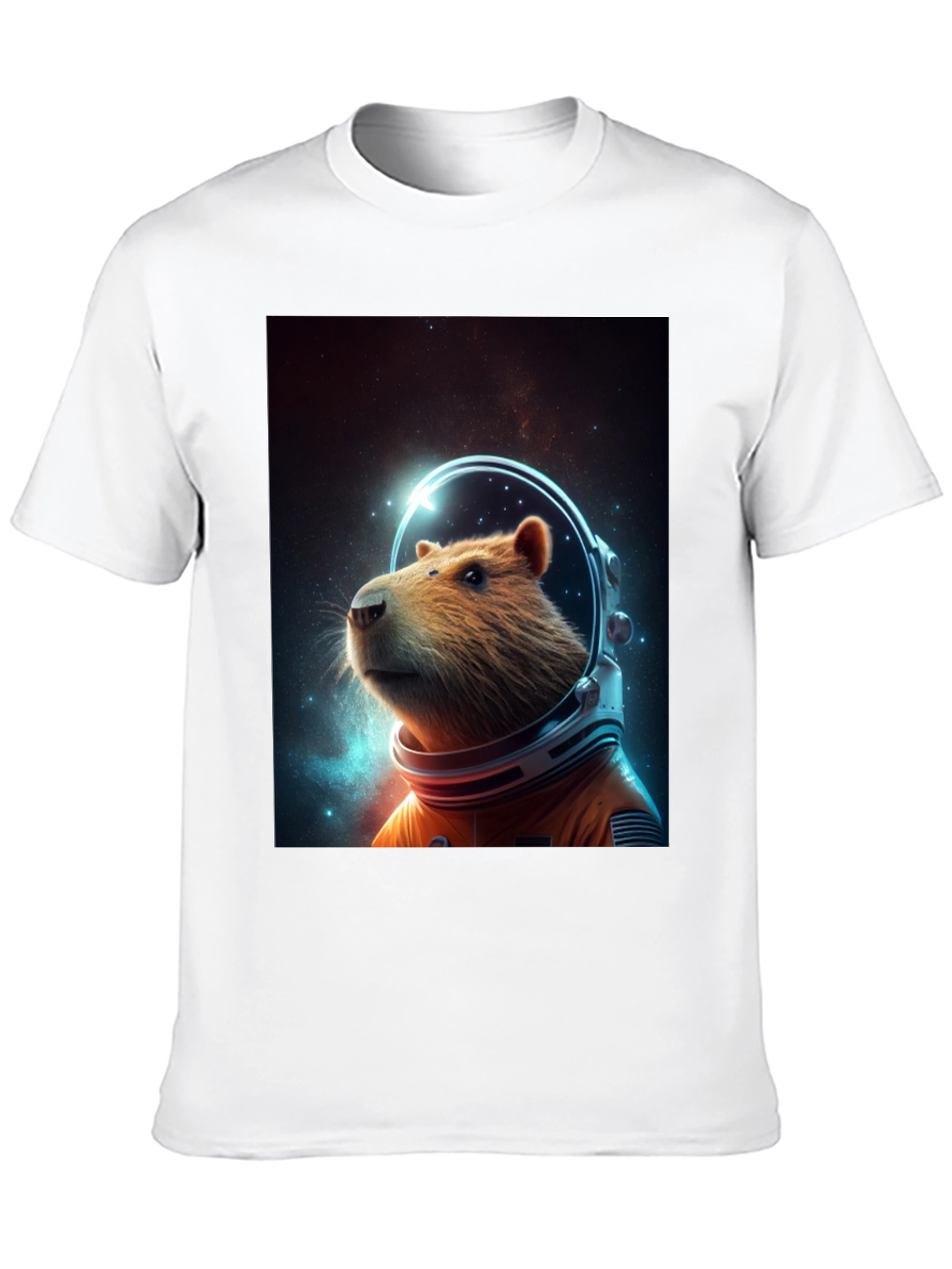 Capybara Astronaut T-Shirt - Space Rodent Tee