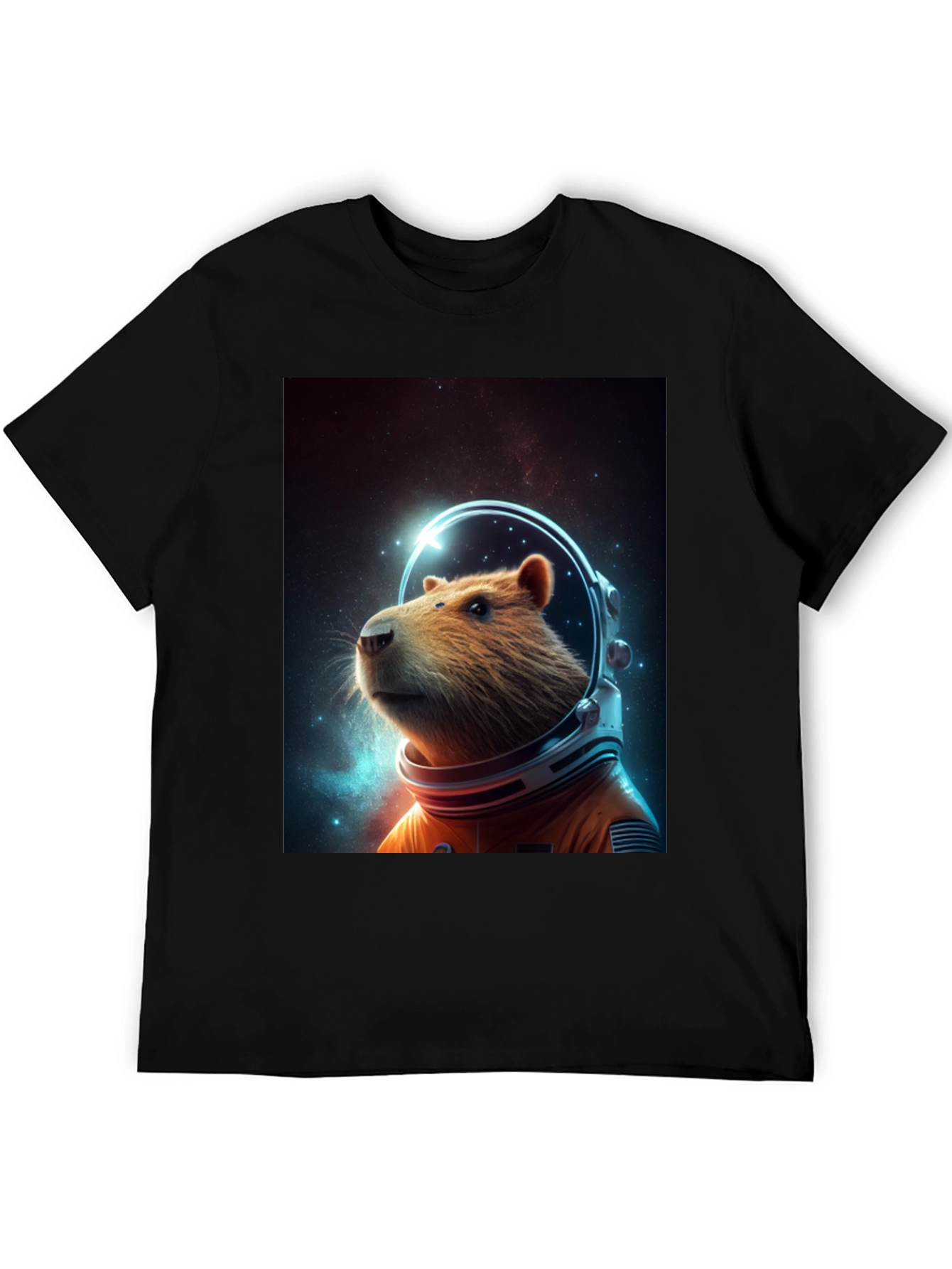 Capybara Astronaut T-Shirt - Space Rodent Tee