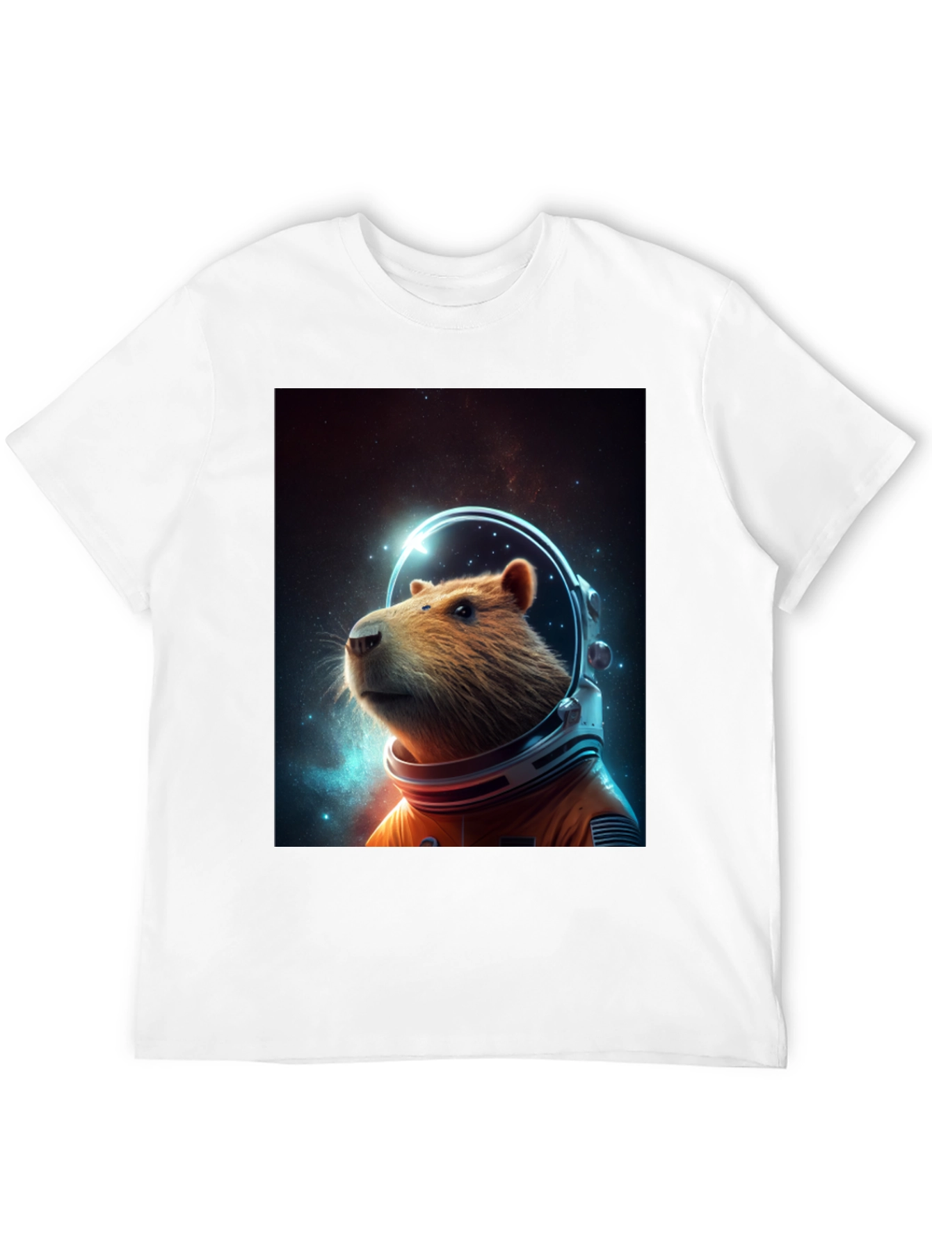 Capybara Astronaut T-Shirt - Space Rodent Tee